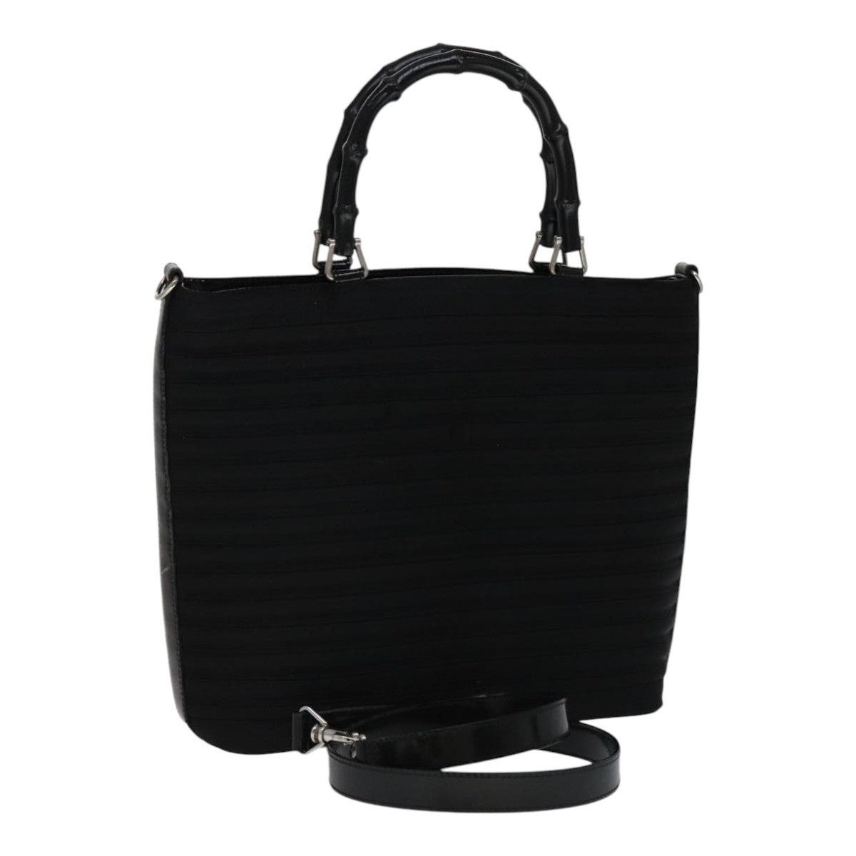 Gucci GUCCI Bamboo Hand Bag Nylon Black 000 1705 000 1705 Size ONE SIZE - 1 Thumbnail