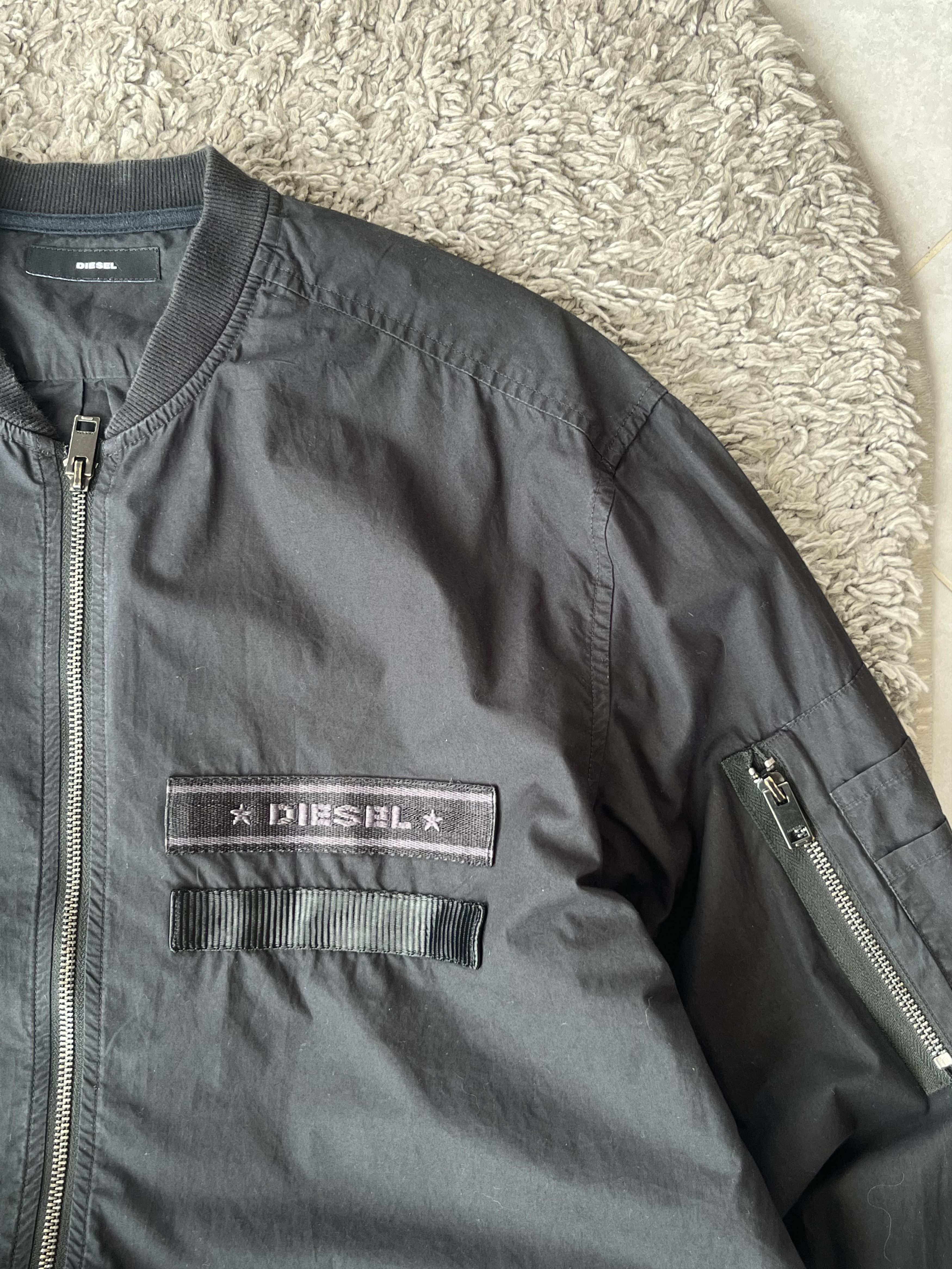 Diesel DIESEL Modern Nylon Style Jacket Black Color size XL Size US XL / EU 56 / 4 - 5 Thumbnail