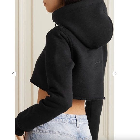Givenchy Givenchy Black Cropped Hoodie - NEW WITH TAGS Size L / US 10 / IT 46 - 13 Thumbnail