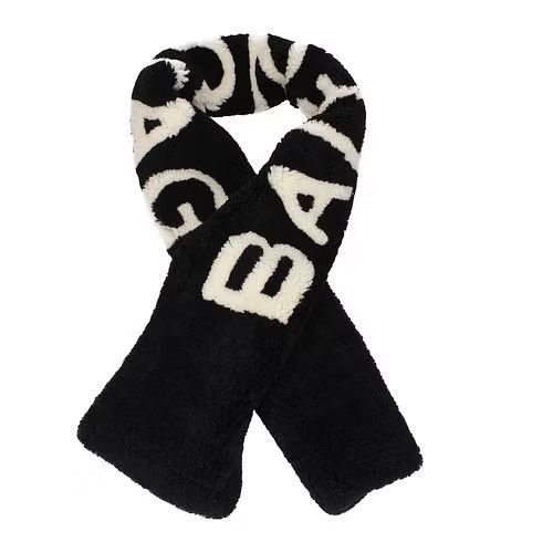 image of Balenciaga Ob1O1E0224 Size: Os Scarves In Black, Men's