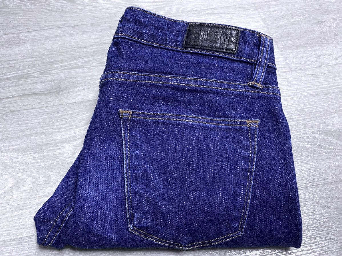 Edwin Womens Edwin Sally Pant Navy Jeans Denim Japanese Streetwear Size 27" / US 4 / IT 40 - 21 Thumbnail