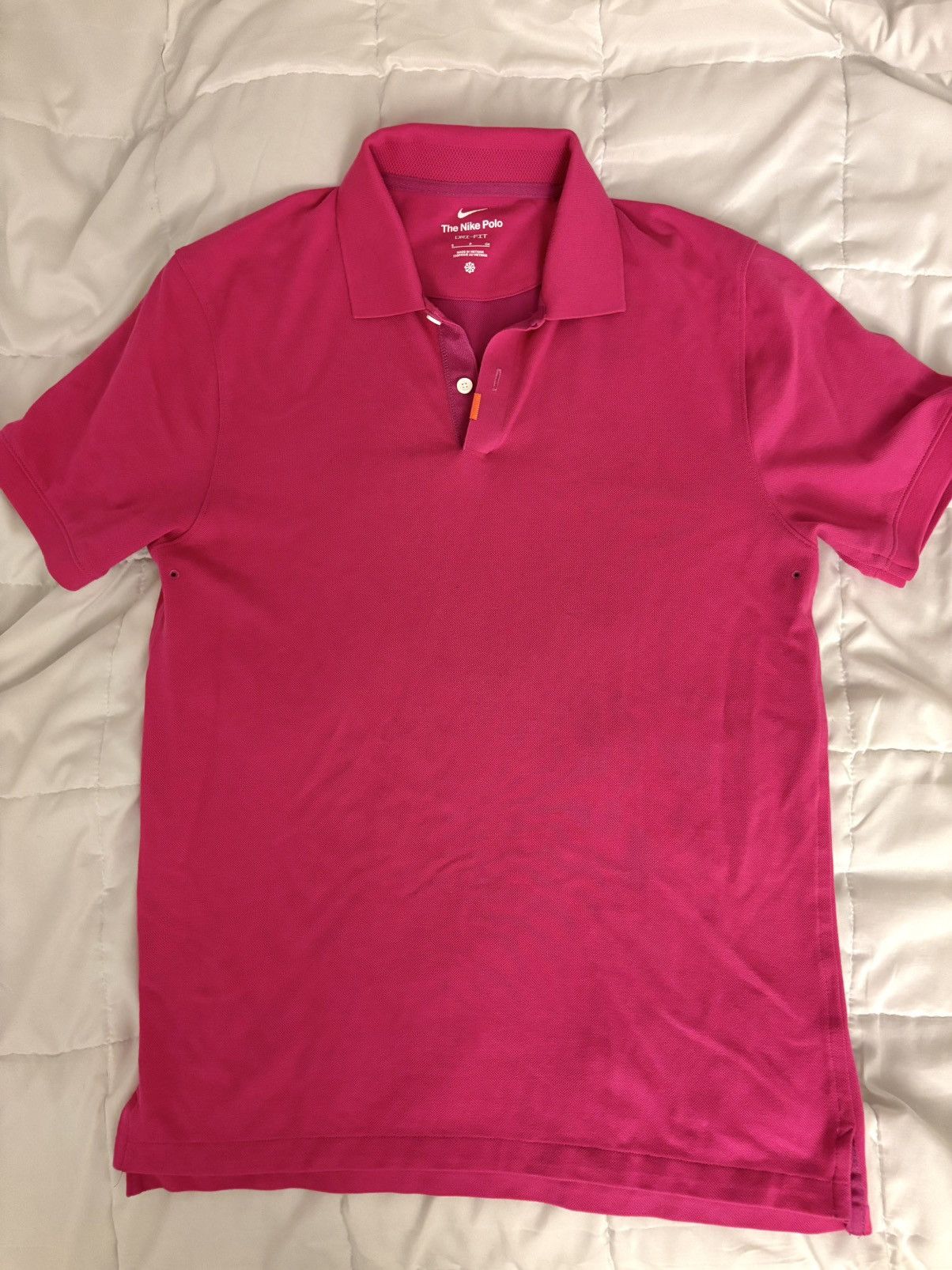 Nike The Nike Polo (Men’s, Active Pink) - Size S Size US S / EU 44-46 / 1 - 2 Thumbnail