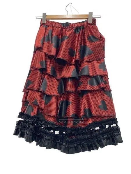 Comme des Garcons Comme Des Garcons size XS Black vintage heart lace design Size 25" / US 0 / IT 36 - 1 Thumbnail