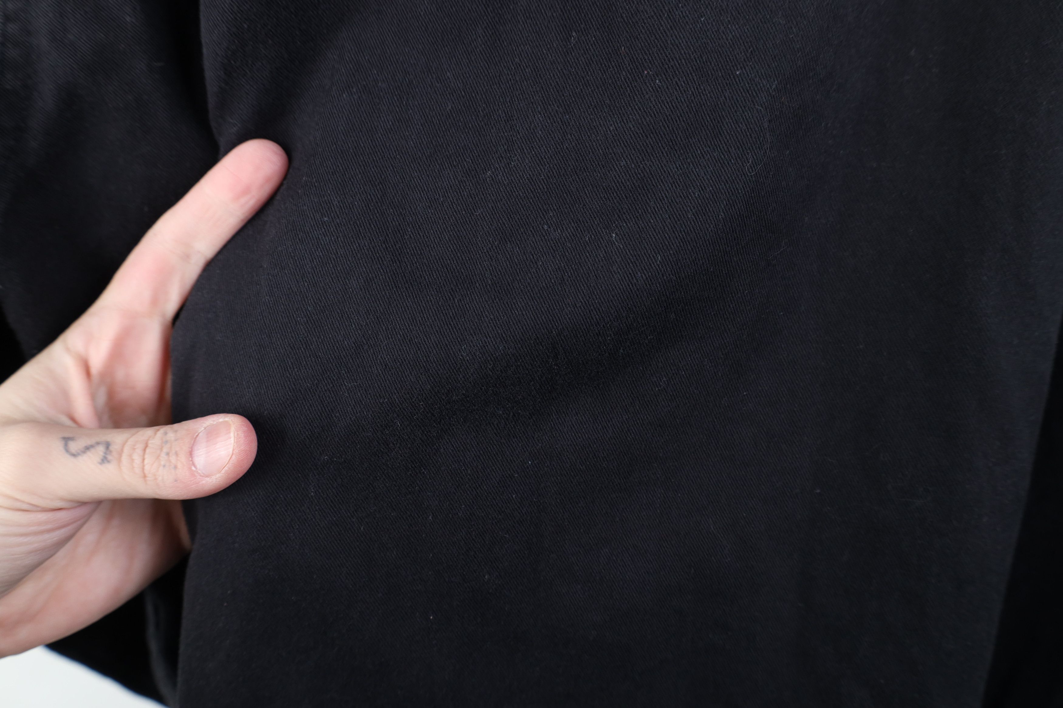 Vintage Vintage 90s Streetwear Cotton Twill Button Down Shirt Black Size US XXL / EU 58 / 5 - 12 Thumbnail