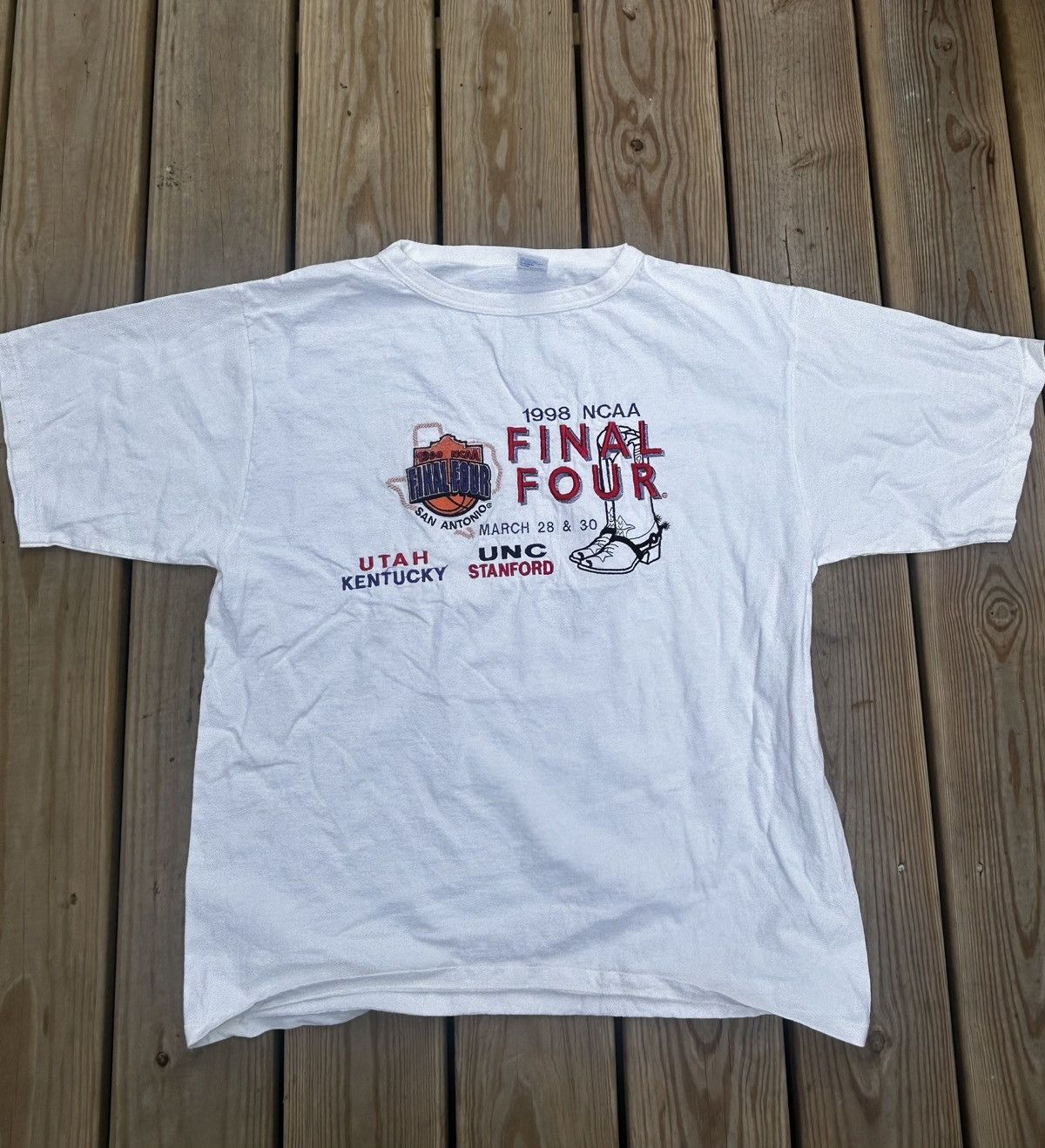 NCAA NCAA 1998 Final Four White Short Sleeve Tee Size US L / EU 52-54 / 3 - 1 Thumbnail