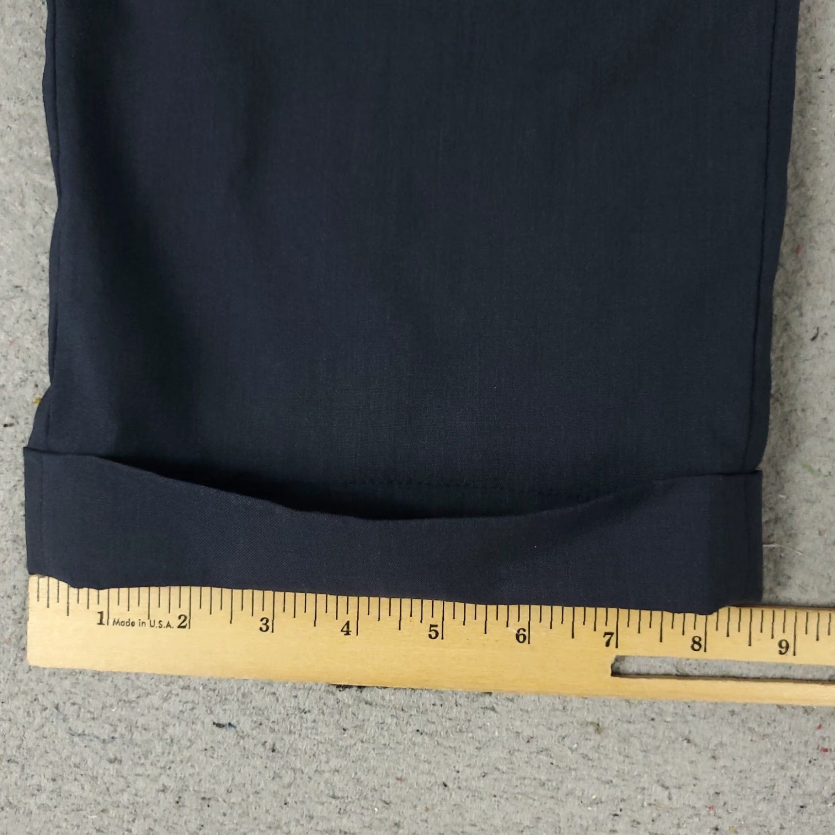 Zanella Zanella Pants Mens 40x32 Blue Pleated Cuffed Dress Slacks Trousers Chino Wool Regular Front Type Pleated Size US 40 / EU 56 - 7 Thumbnail