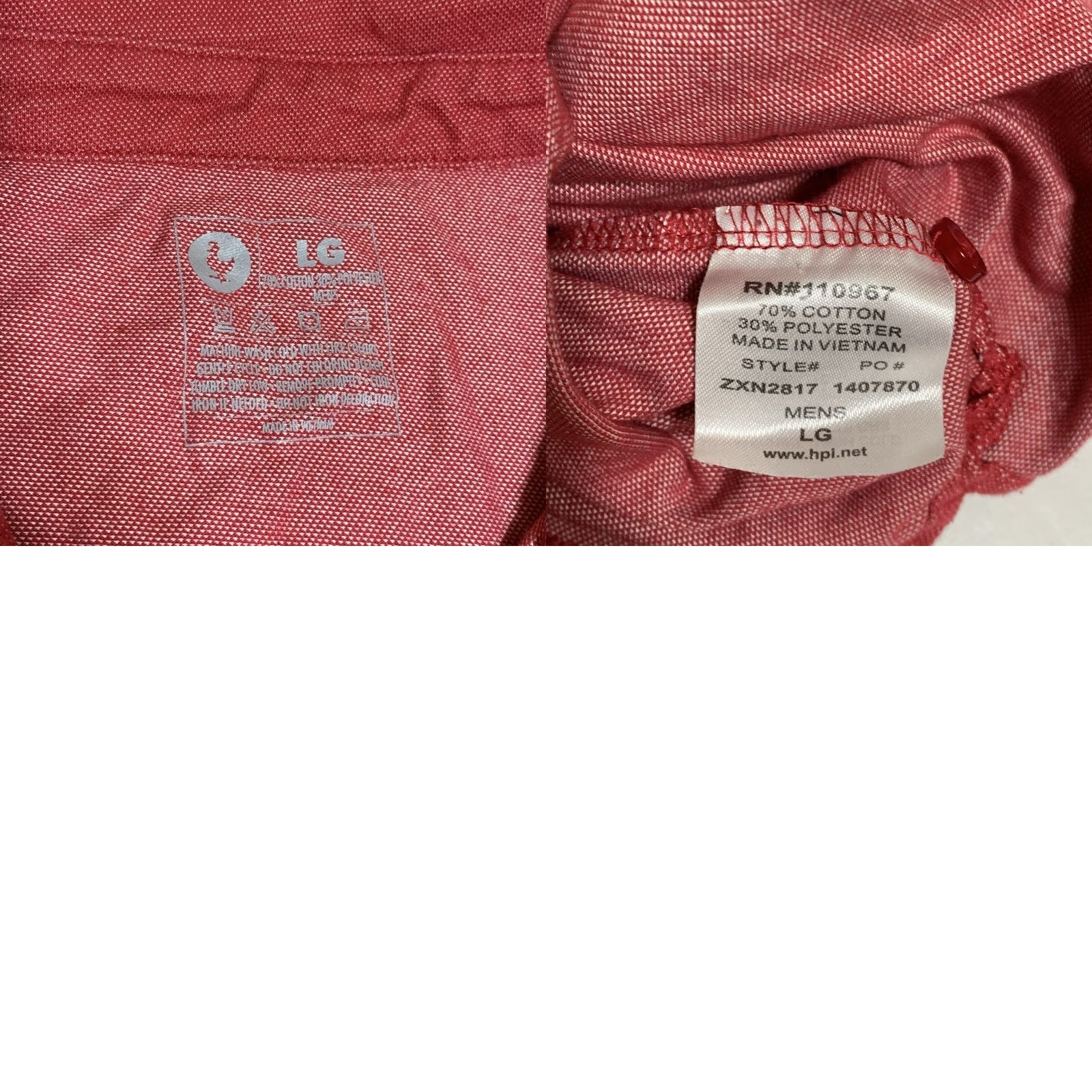 Vintage VINTAGE Zaxby's Polo Uniform Red Short Sleeve Shirt Mens Large Size US L / EU 52-54 / 3 - 8 Thumbnail