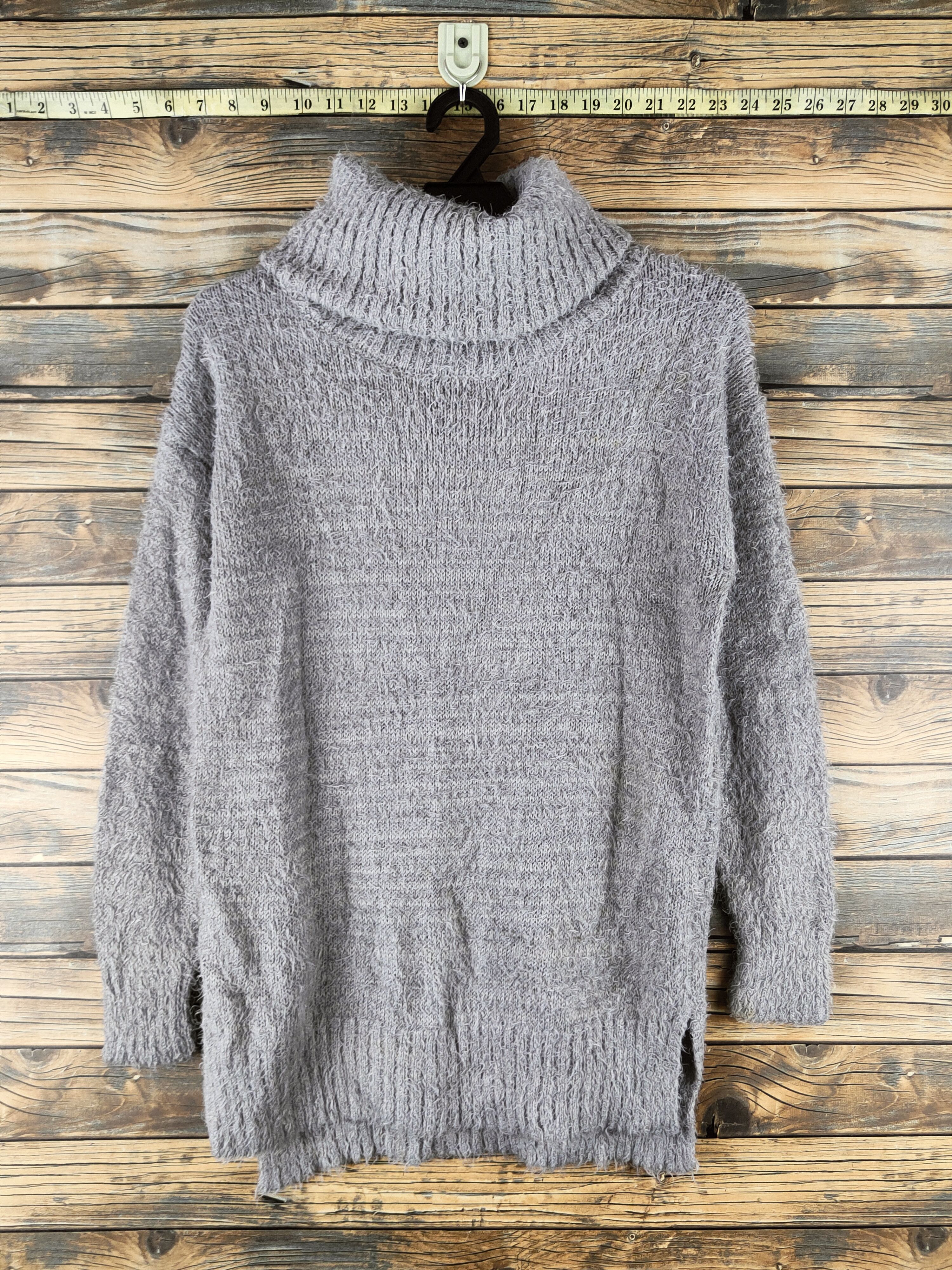 Japanese Brand DL L'espoir Dark Gray Fur Mohair Knitwear #46-490 Size M / US 6-8 / IT 42-44 - 1 Thumbnail