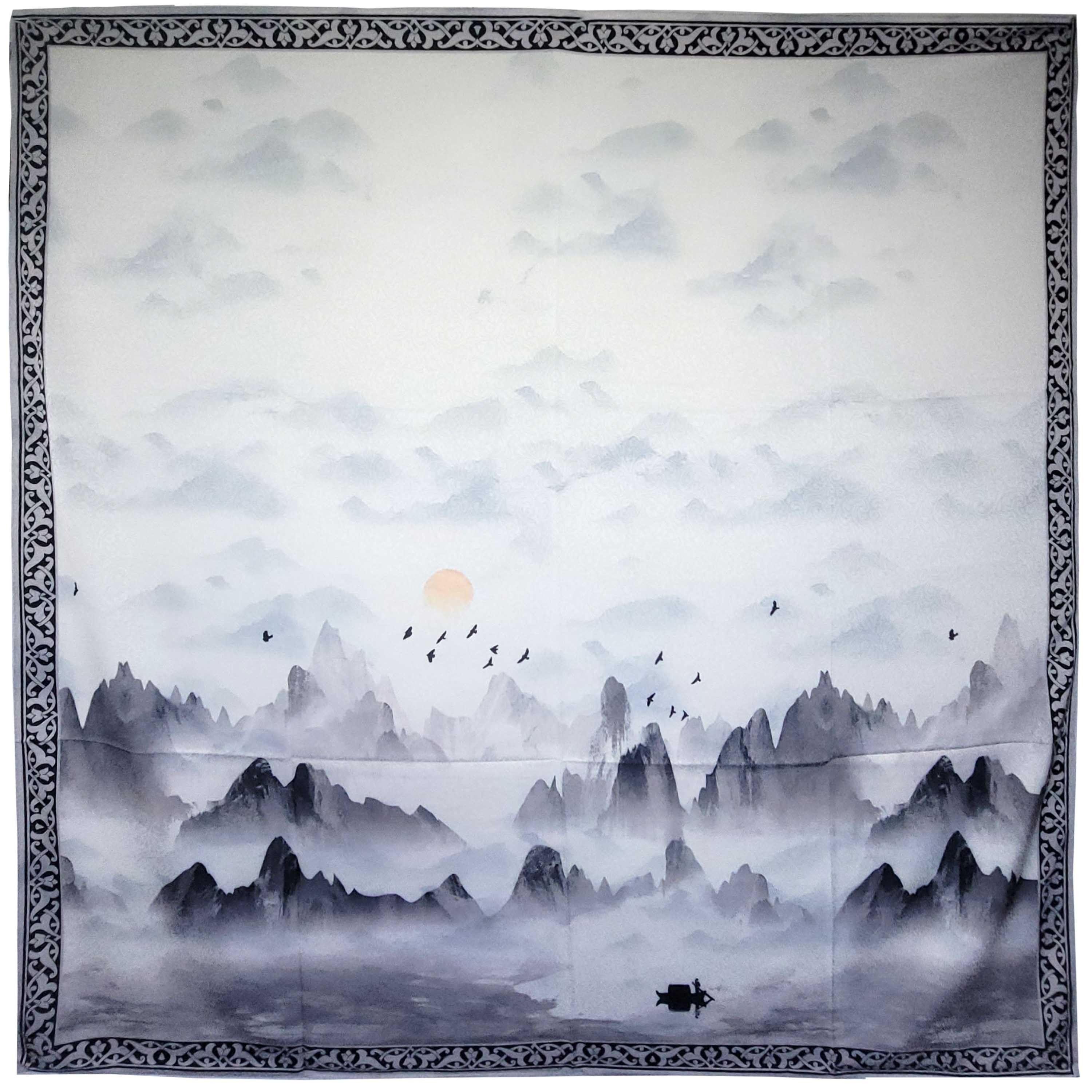 Other NWT Double Sided Silk Scarf 52"x52" Large Square Wrap 3251 Size ONE SIZE - 2 Thumbnail