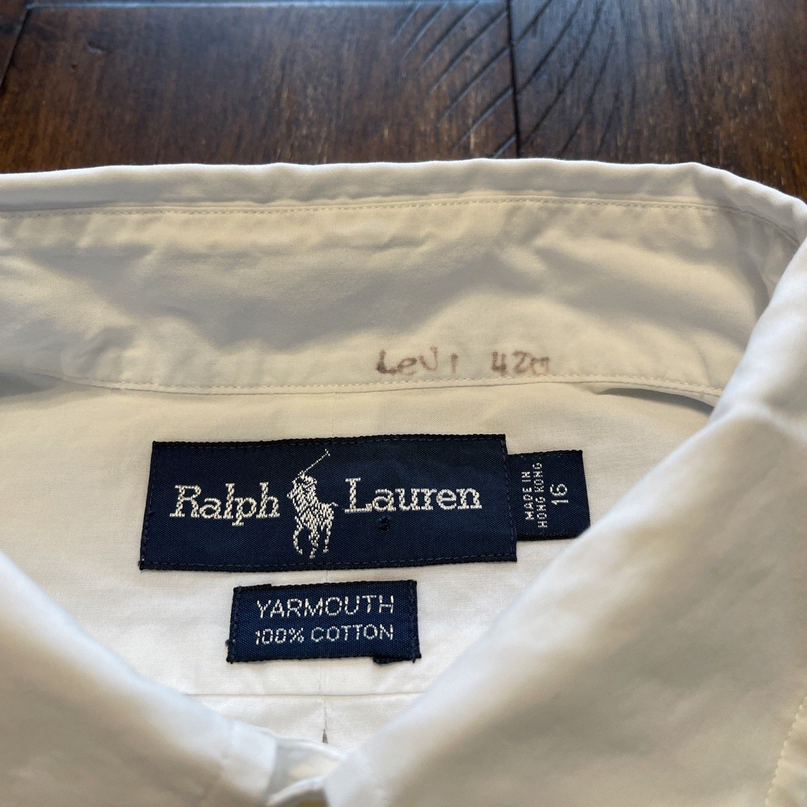 Polo Ralph Lauren Ralph Lauren Polo Yarmouth Cotton Shirt 16" EUC Soft Size US XL / EU 56 / 4 - 4 Thumbnail