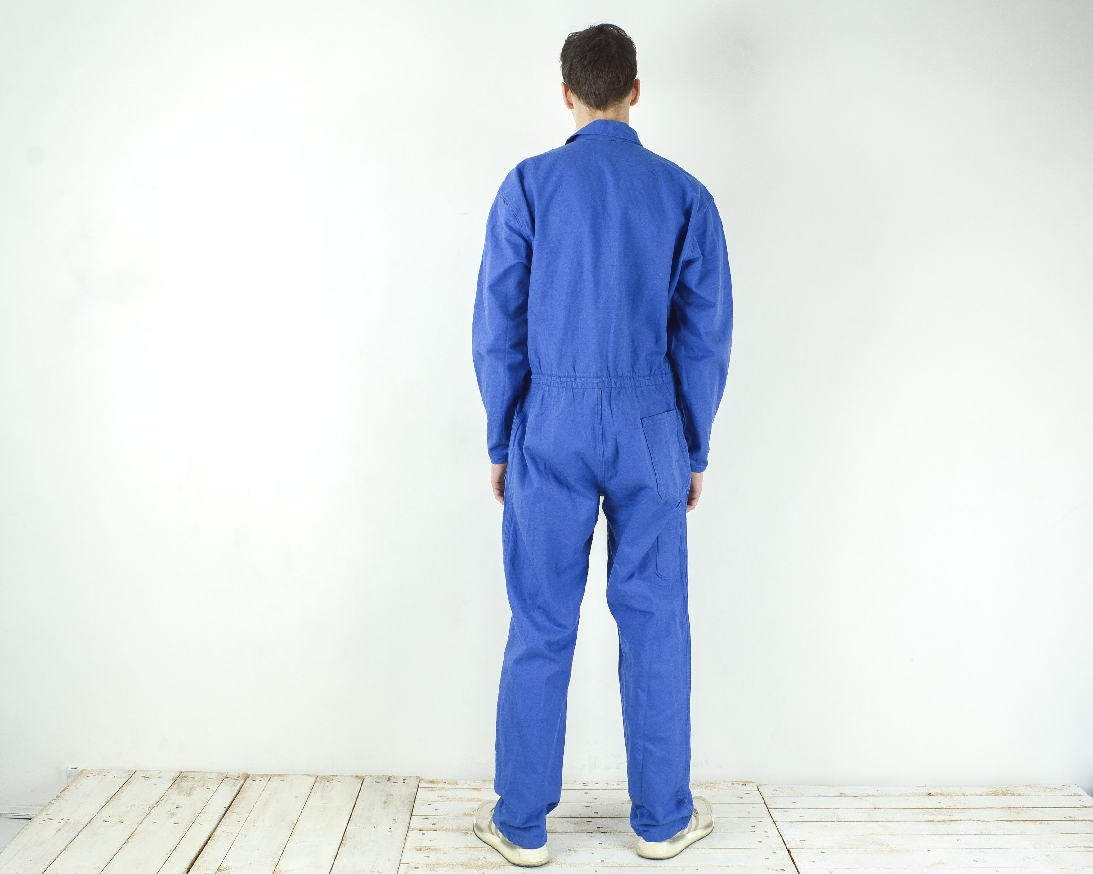 Vintage French ATO Ailee Men Boilersuit Coverall Worker Jumpsuit Size US 40 / EU 56 - 5 Thumbnail