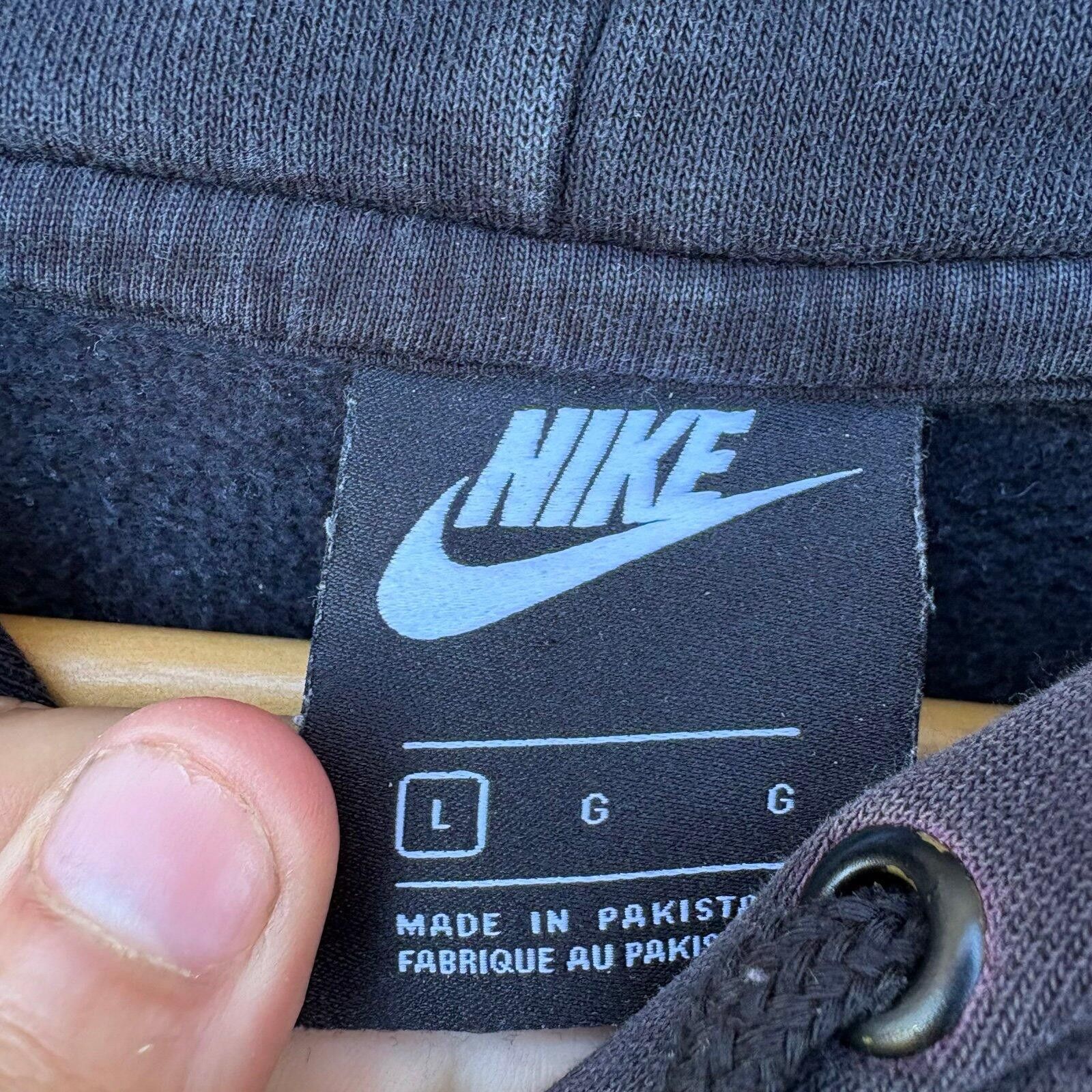Nike Y2K black Nike hoodie Size US L / EU 52-54 / 3 - 3 Thumbnail