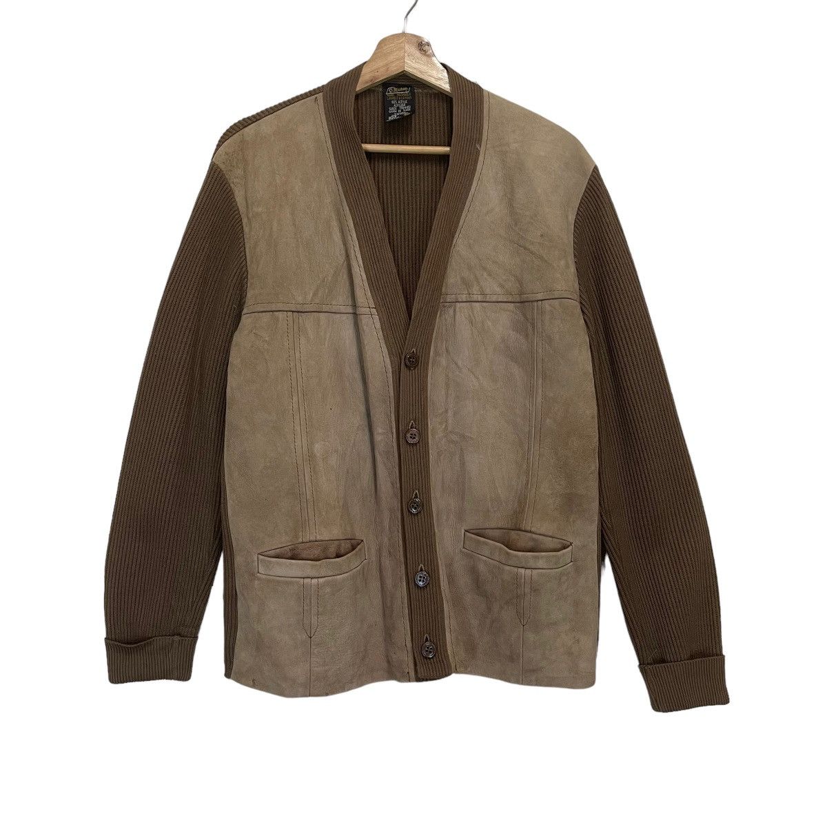 Vintage St Micheal Half Suede Leather Jacket