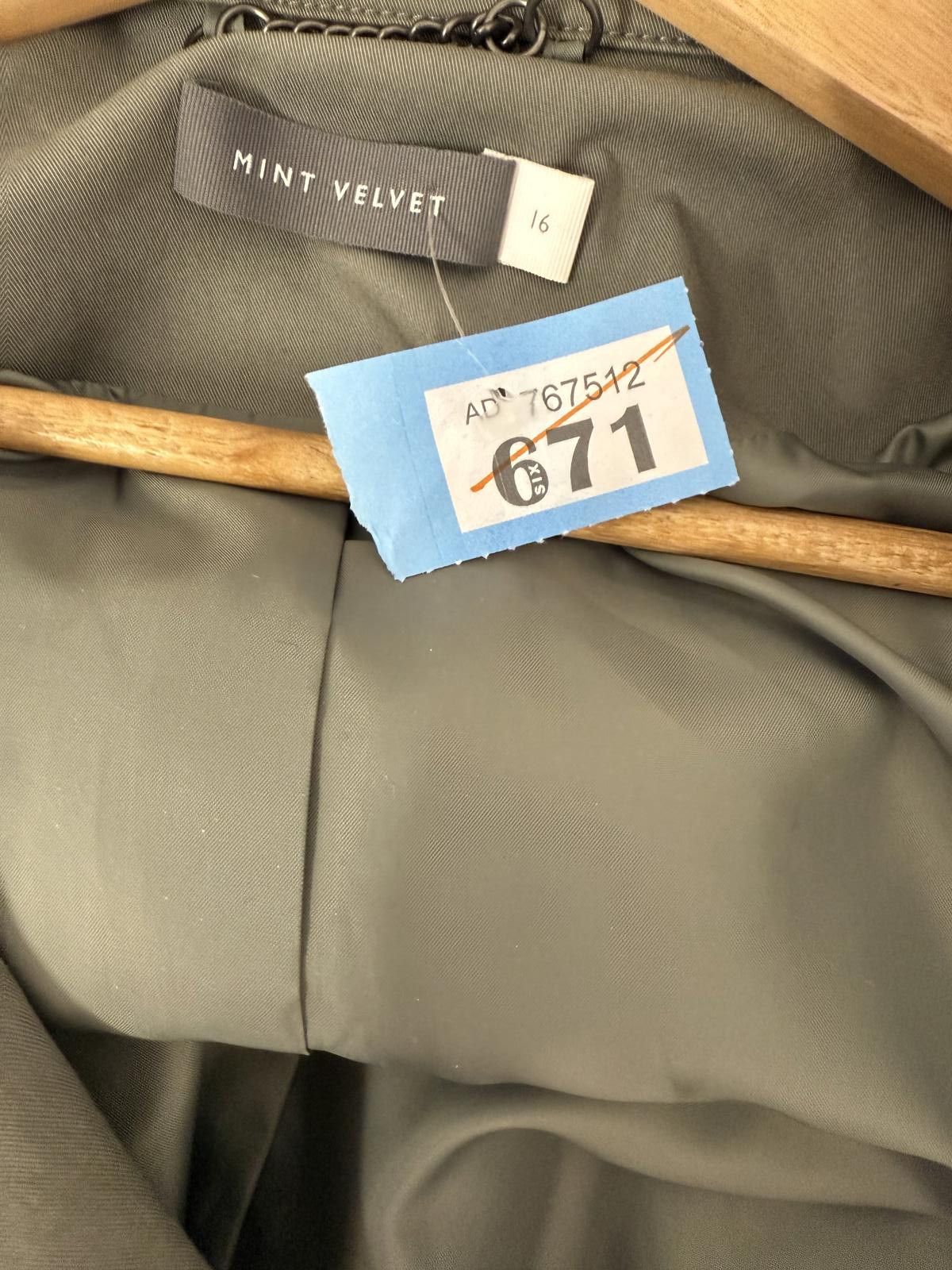 Other Mint Velvet Grey Double-Breasted Trench Coat Size 16 Size XL / US 12-14 / IT 48-50 - 2 Thumbnail