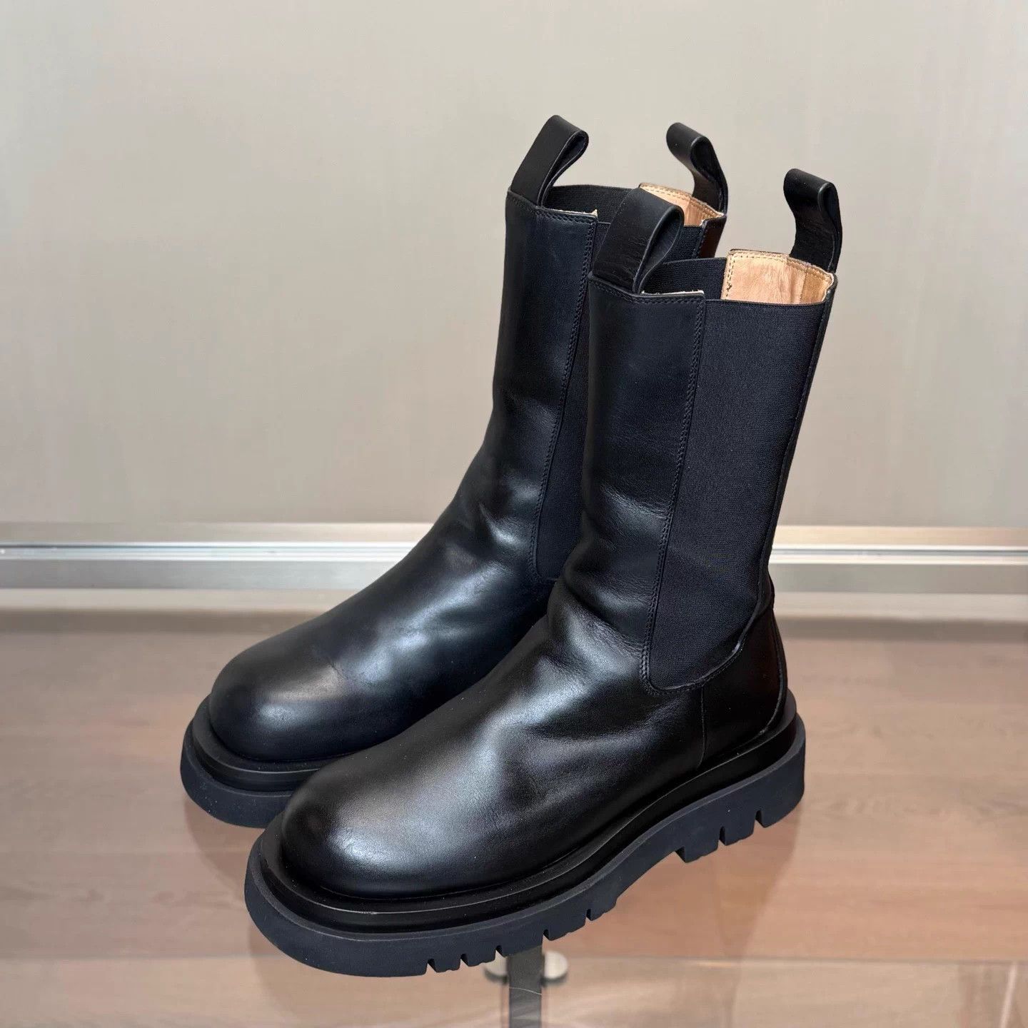 Bottega Veneta Bottega Veneta Black Mid-Calf Boots Size 38.5 98 Size US 8 / IT 38 - 1 Thumbnail