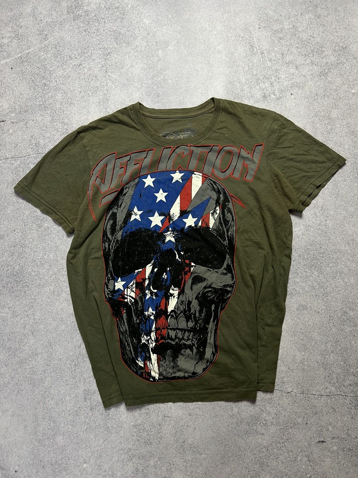 Affliction Vintage Affliction Y2K Style Grunge Punk Rhinestone T Shirt Size US M / EU 48-50 / 2 - 1 Thumbnail