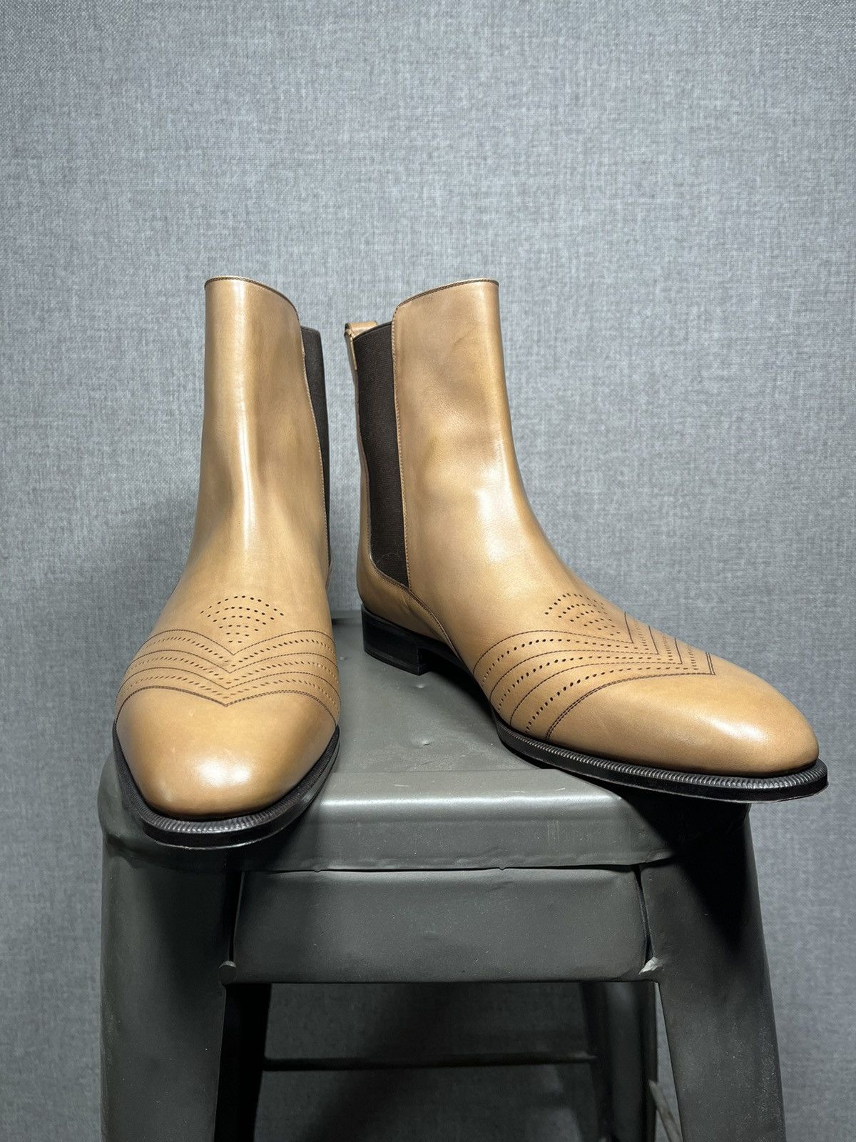 image of Sergio Rossi Dress Boots in Brown, Men's (Size 11)