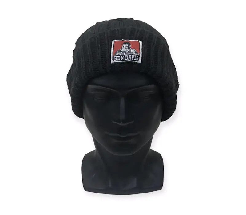 Ben Davis Plain Knit Beanie Hat