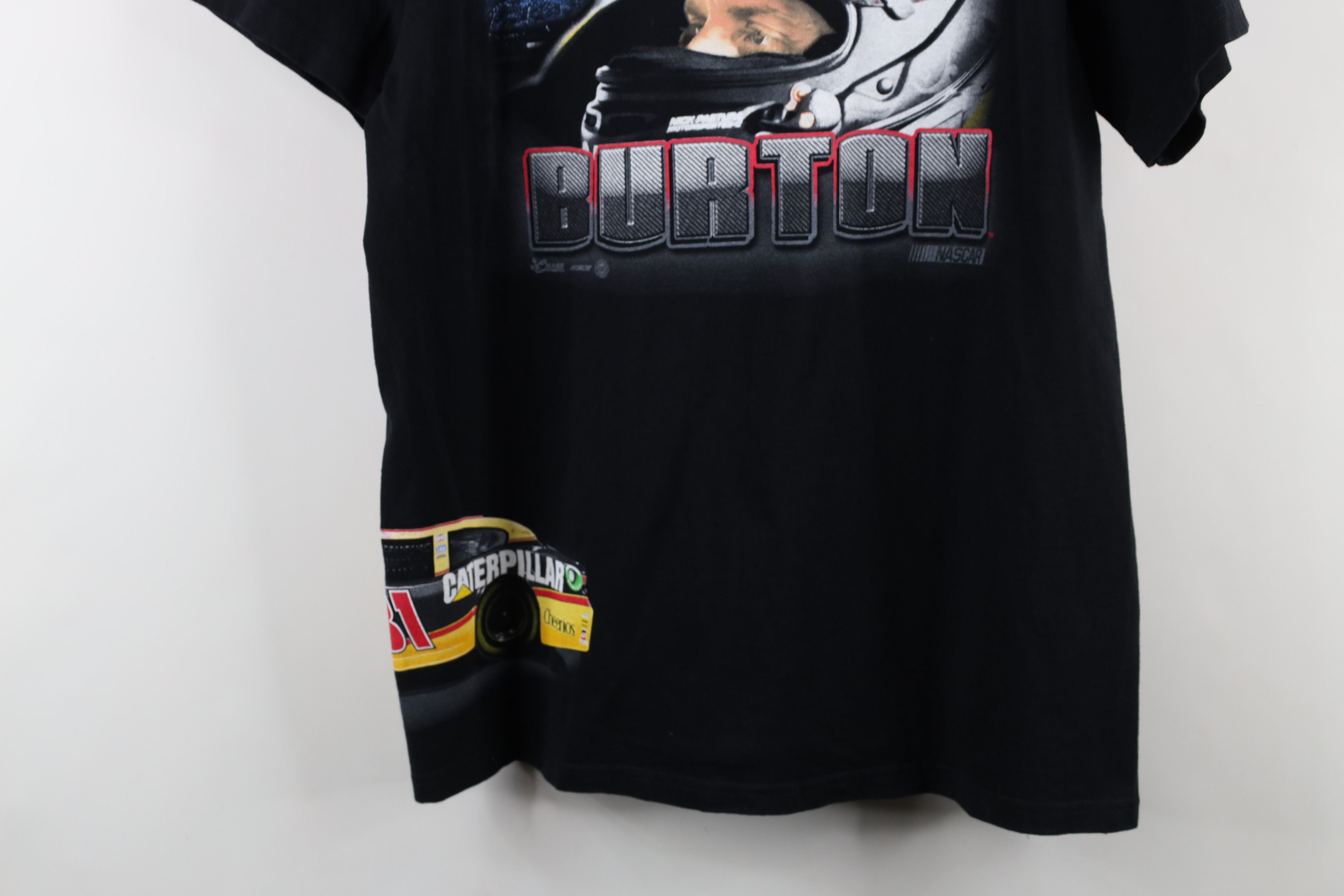 Vintage Vintage NASCAR Over Print Jeff Burton Racing T-Shirt Black Size US L / EU 52-54 / 3 - 13 Thumbnail