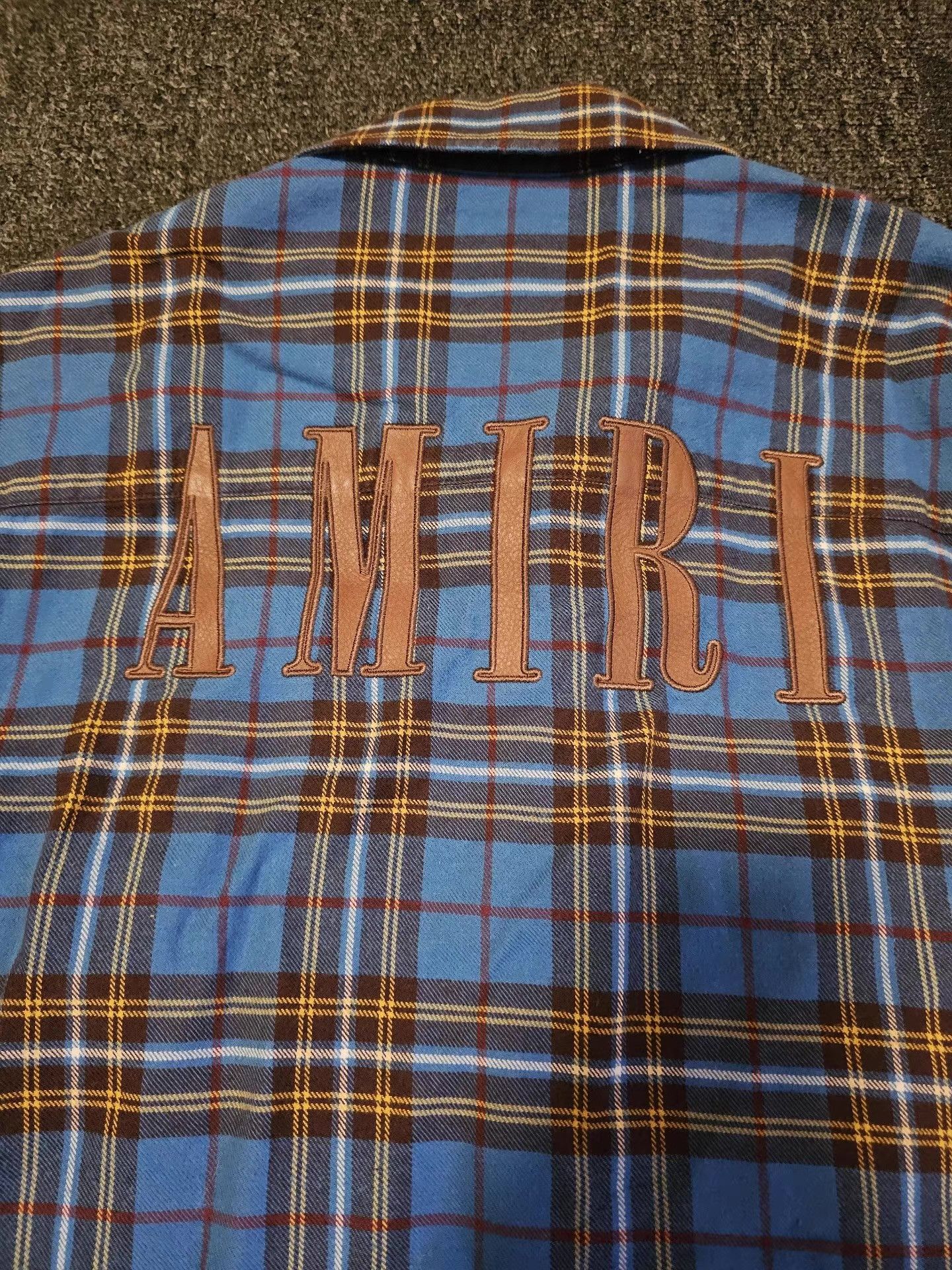Amiri Amiri Blue Plaid Shirt Q4 Size US M / EU 48-50 / 2 - 5 Thumbnail
