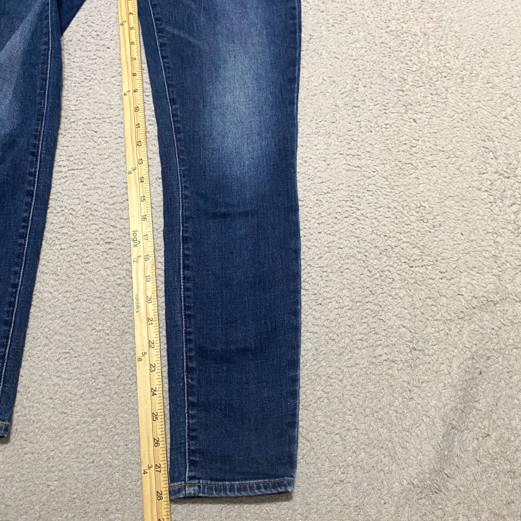 Lucky Brand Lucky Brand Jeans Womens Sz 6 Blue Denim Dark Wash Ava Skinny Mid Rise Size 28" / US 6 / IT 42 - 6 Thumbnail