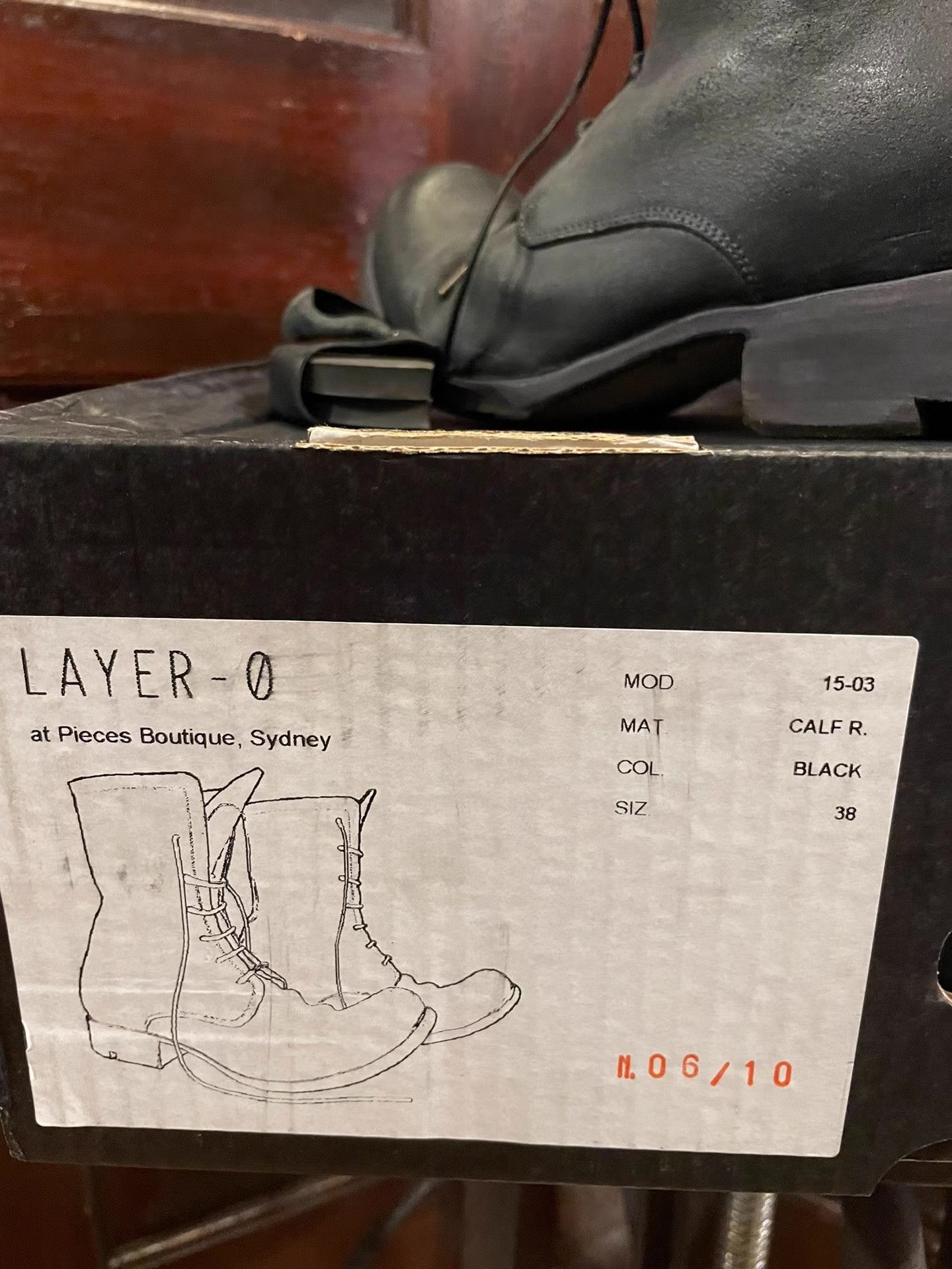 Layer-0 Layer-0 Women's 3.0 H 20 B calf reverse laced up boots Ｑ25 Size US 6 / IT 36 - 6 Thumbnail