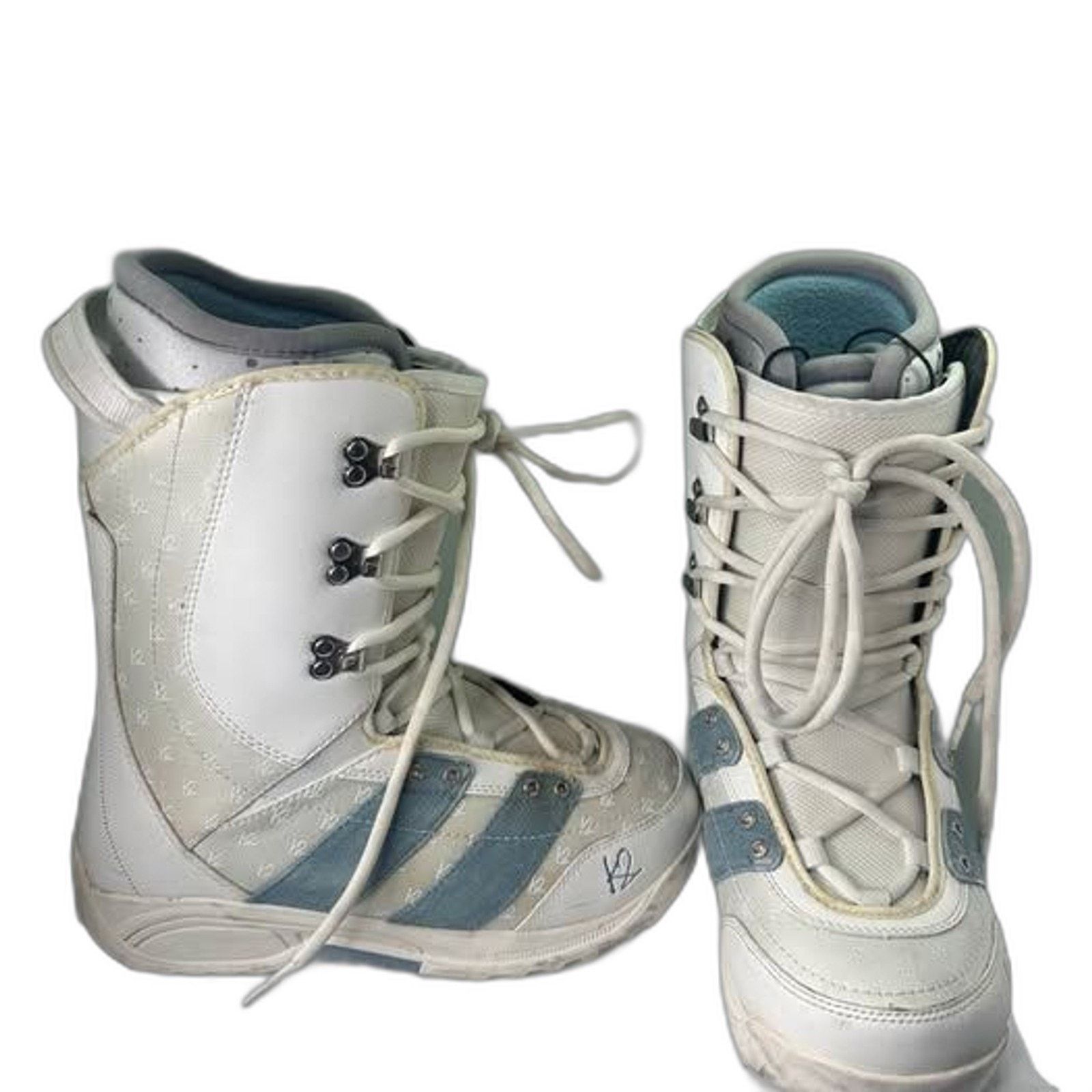 K2 K2 Mink White Snowboard Boots Womens Size:9 Light Blue Denim Size US 9 / IT 39 - 3 Thumbnail