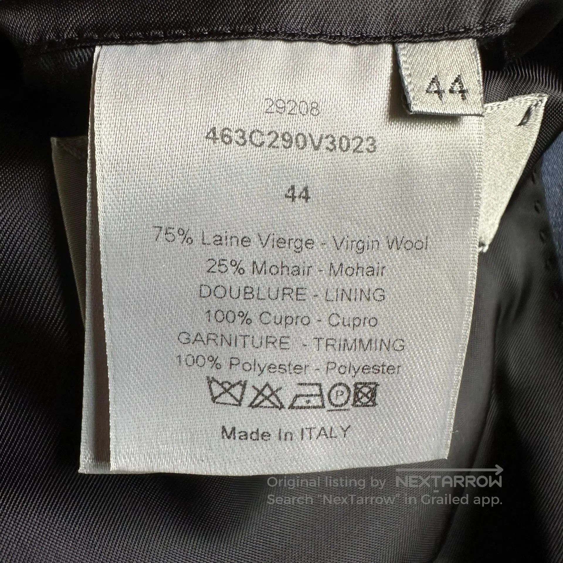 Dior Dior Wool Blue Peak Lapel Blazer. Size US XS / EU 42 / 0 - 6 Thumbnail