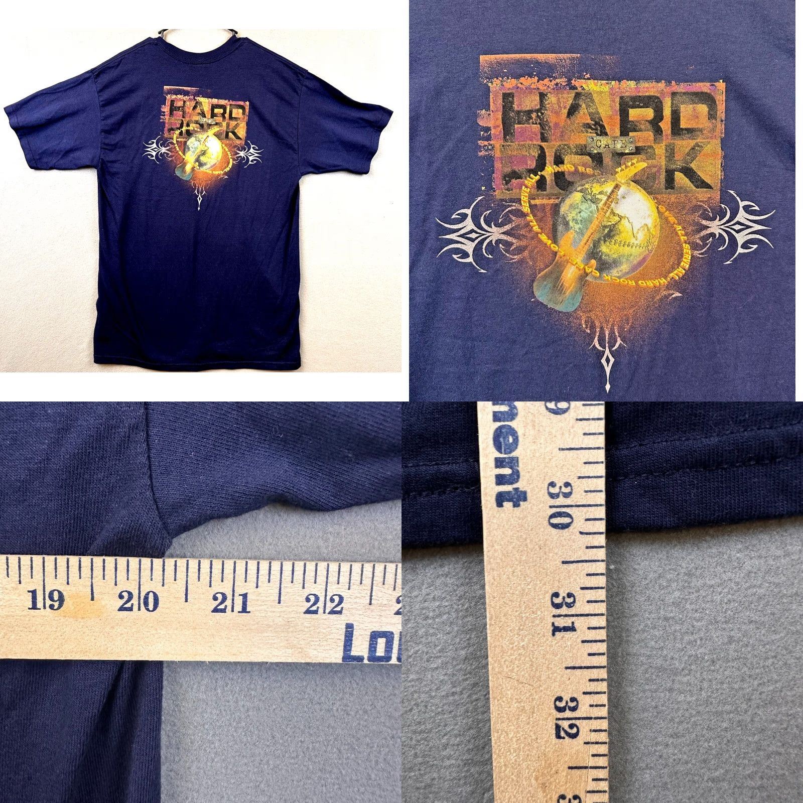 Hard Rock Cafe VINTAGE Hard Rock Cafe Nassau Bahamas Mens Large Love All Serve All Graphic Tee Size US L / EU 52-54 / 3 - 8 Thumbnail