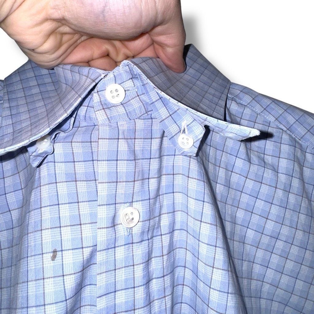 Canali Canali Blue Made in Italy Button Down Dress Shirt Size 16 Size US M / EU 48-50 / 2 - 4 Thumbnail