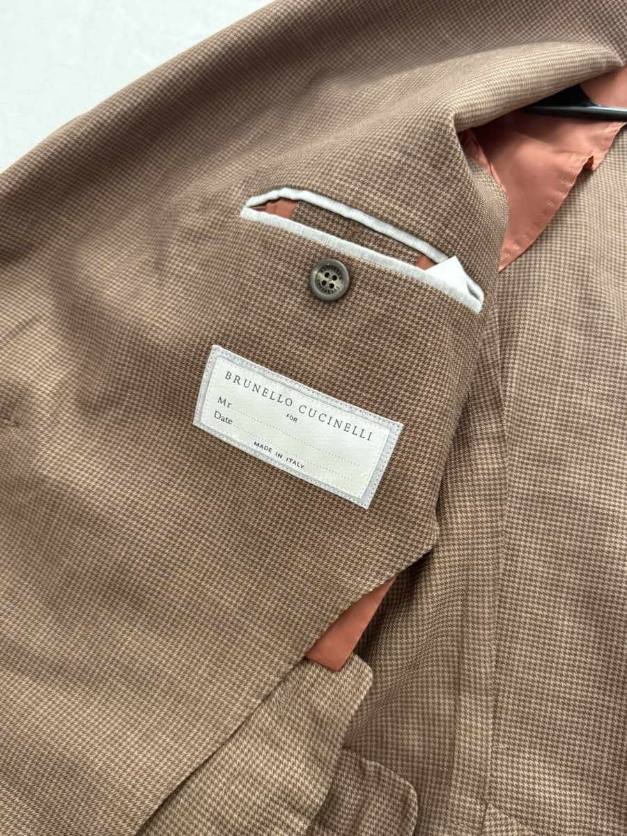 Brunello Cucinelli Brunello cucinelli brown blazer Size 48S - 5 Thumbnail