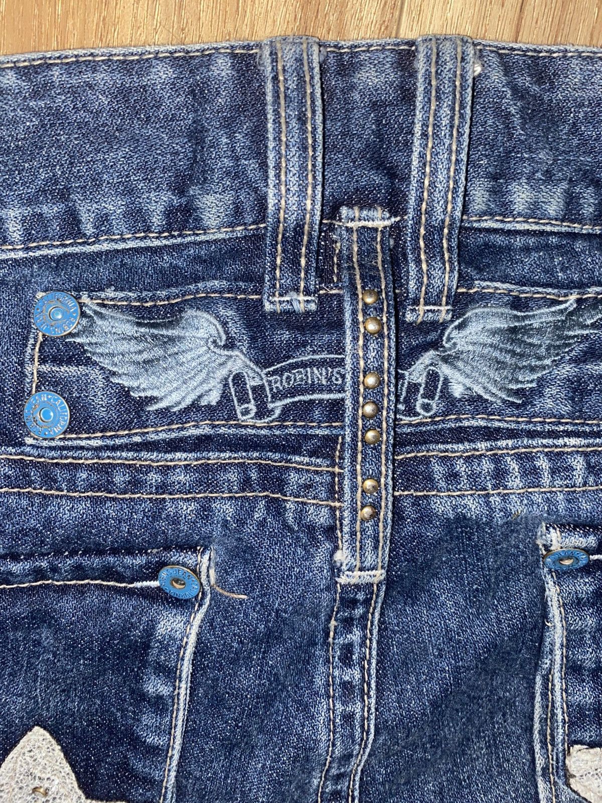 Robins Jeans BEDAZZLED RARE BAGGY ROBIN’S JEANS Size US 42 / EU 58 - 9 Thumbnail