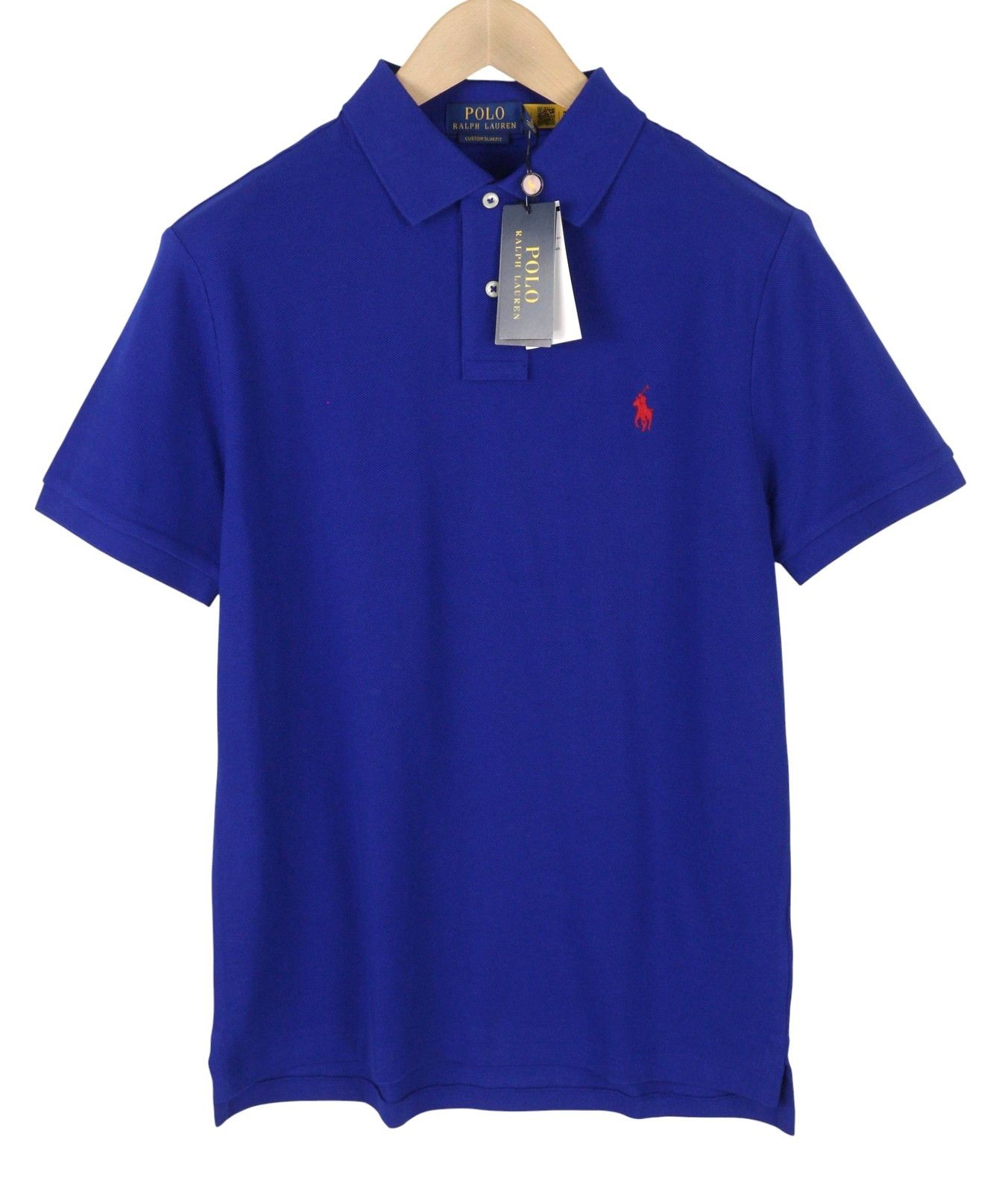 Ralph Lauren CUSTOM SLIM FIT M Mid Blue Embroidered Logo 87902 Size US M / EU 48-50 / 2 - 3 Thumbnail
