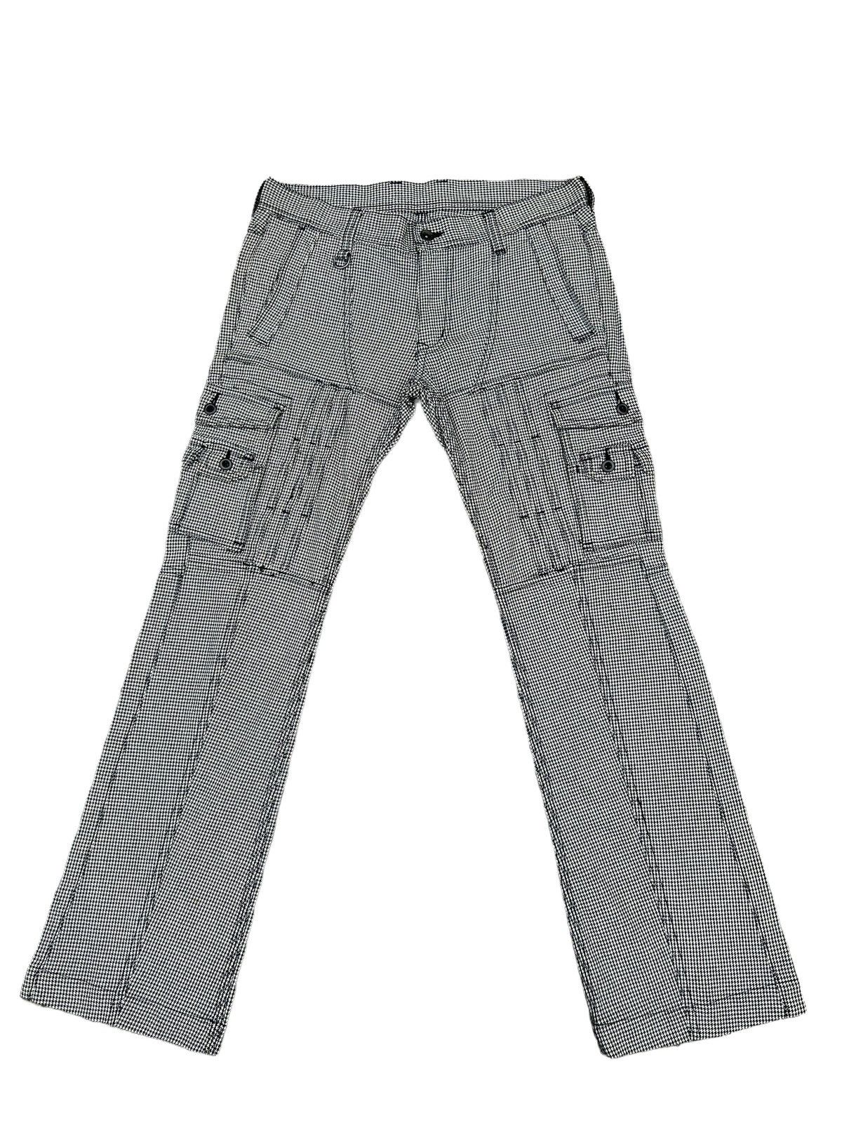 Nicole Club Nicole Hideaways Japan Houndstooth Flare Cargo Trouser Size US 30 / EU 46 - 1 Thumbnail
