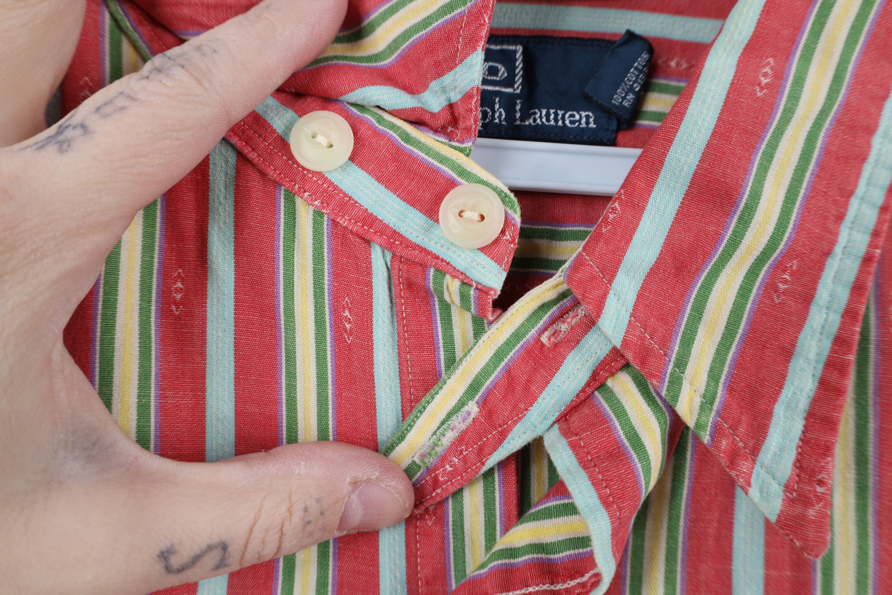 Polo Ralph Lauren Vintage 90s Ralph Lauren Southwestern Striped Button Shirt Size US L / EU 52-54 / 3 - 4 Thumbnail