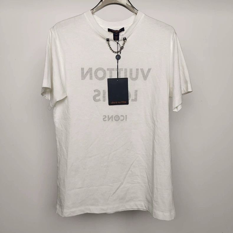 Louis Vuitton Louis Vuitton White chain printed short sleeves 2505-Nextar Size US M / EU 48-50 / 2 - 1 Thumbnail