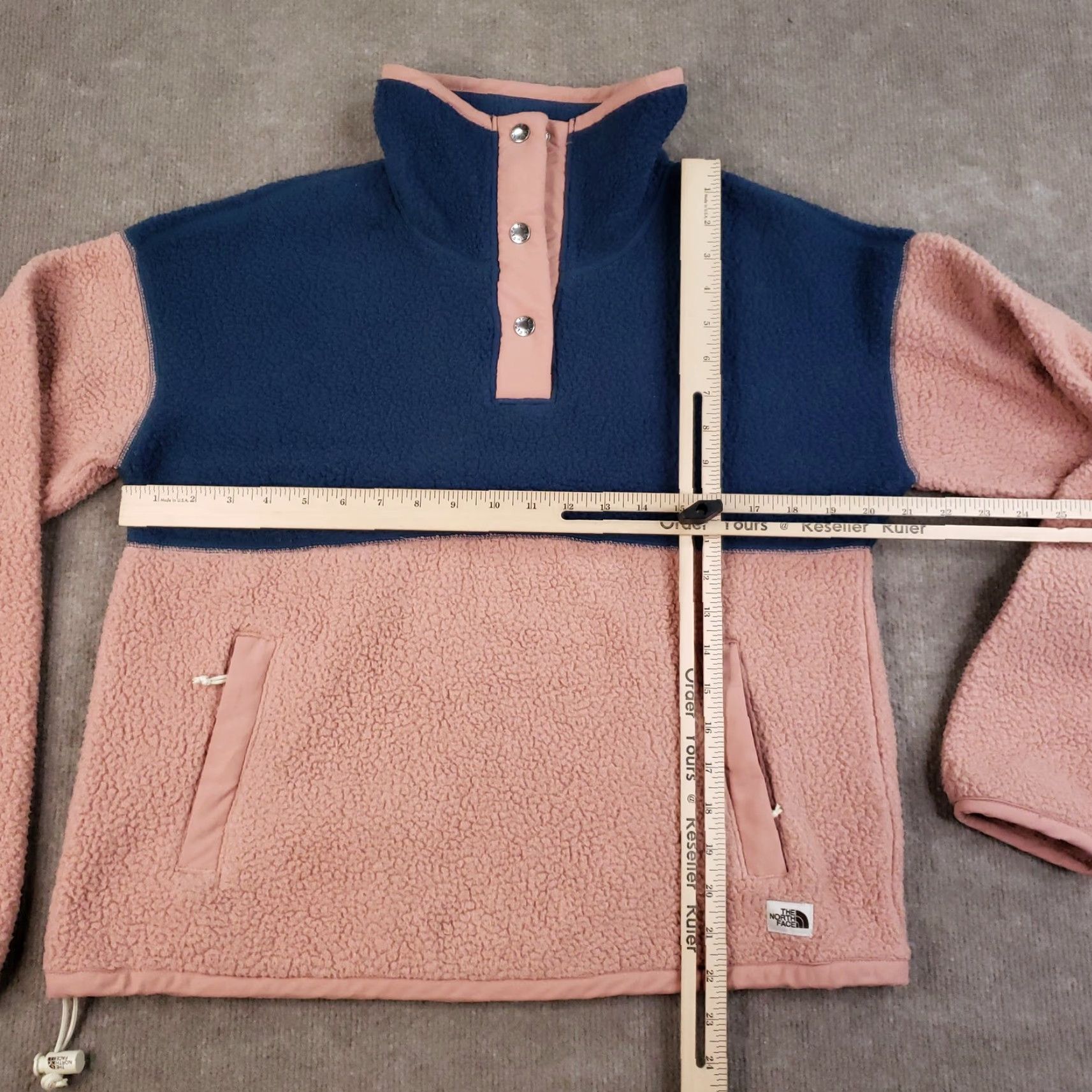 The North Face North Face Jacket Small Blue Pink Sherpa Fleece Pullover Hiking Womens Size S / US 4 / IT 40 - 2 Thumbnail
