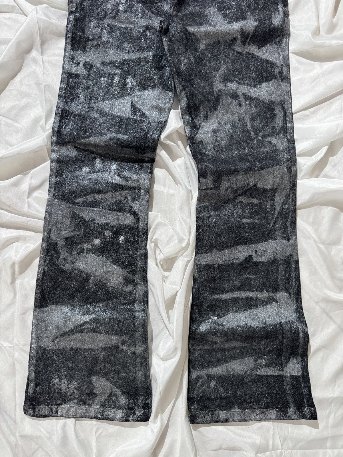 Hysteric Glamour Avant Garde Vintage Slim Fit Washed Flared Jeans Size 25" / US 0 / IT 36 - 9 Thumbnail