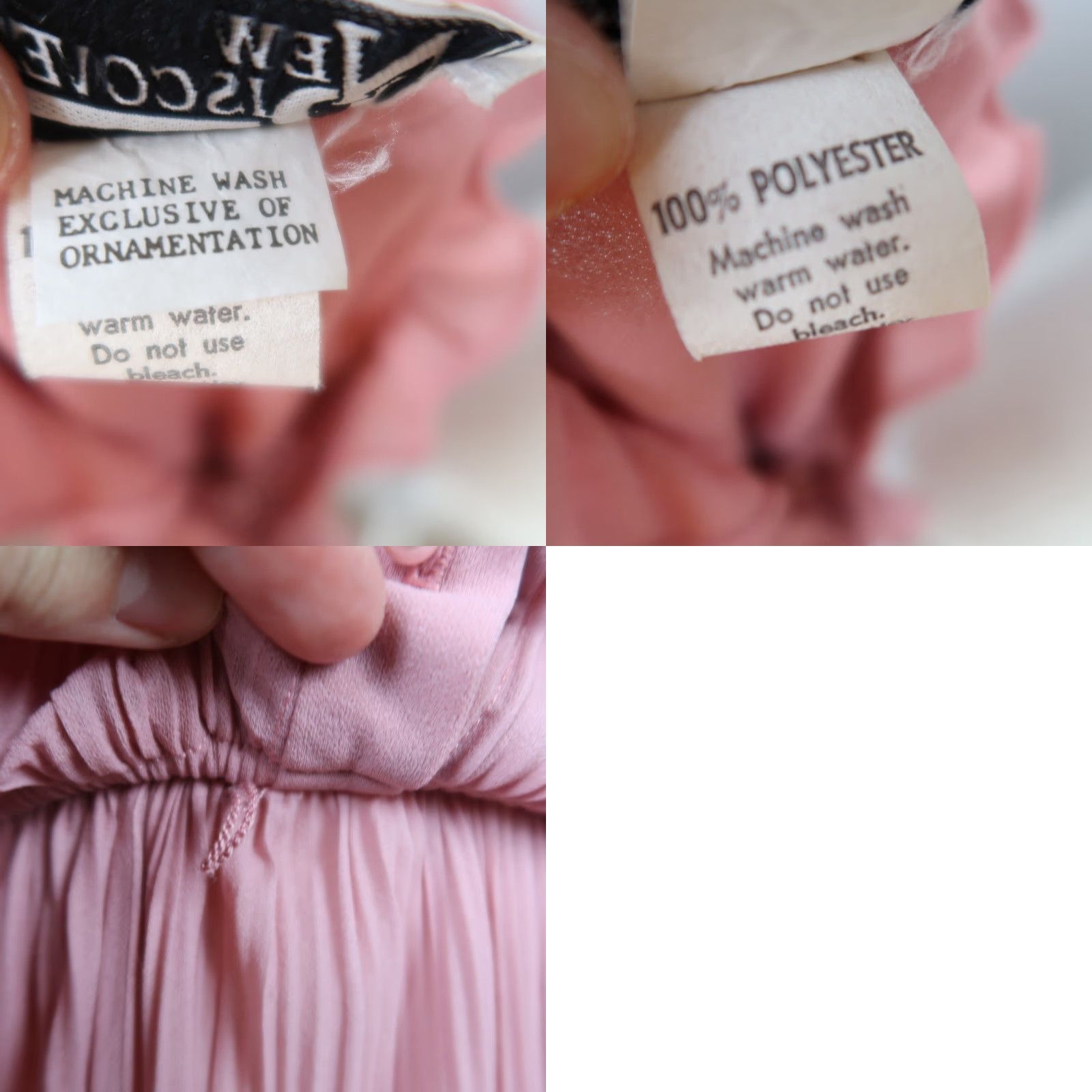 Pinko VINTAGE New Discoveries pink plisse knee length party dress S Shirt? Size S / US 4 / IT 40 - 8 Thumbnail