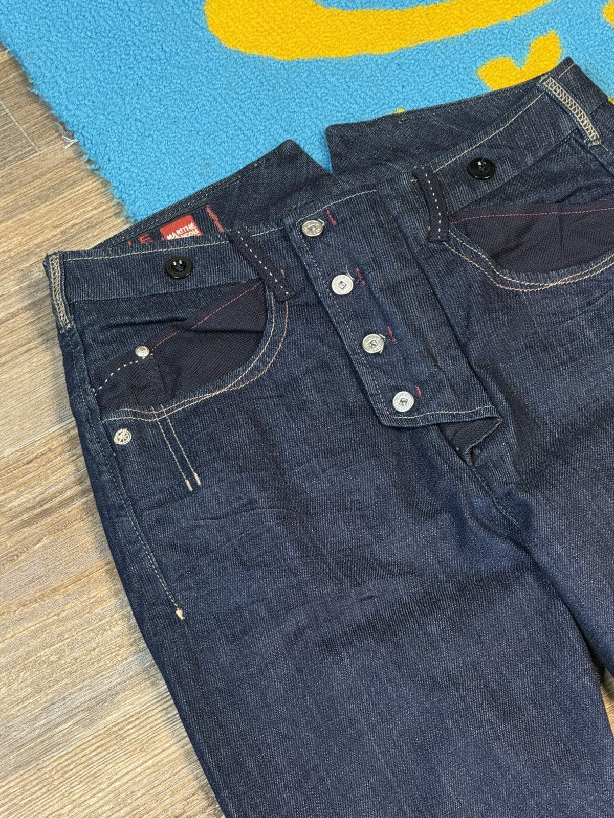 Marithe + Francois Girbaud × Vintage Marithe Francois Girbaud Blue Denim Indigo Pant Size US 28 / EU 44 - 5 Thumbnail