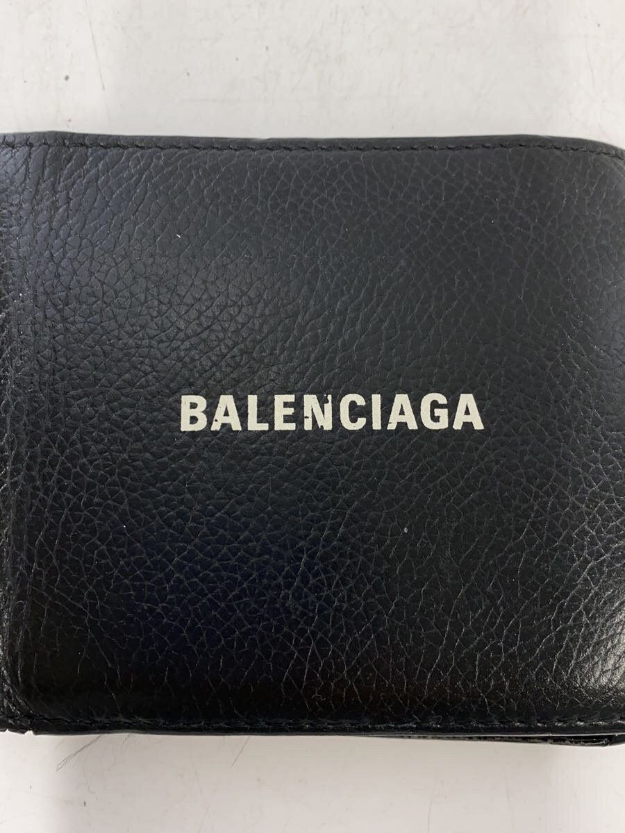 Balenciaga Balenciaga Leather Bi-Fold Wallet Black Size ONE SIZE - 3 Thumbnail