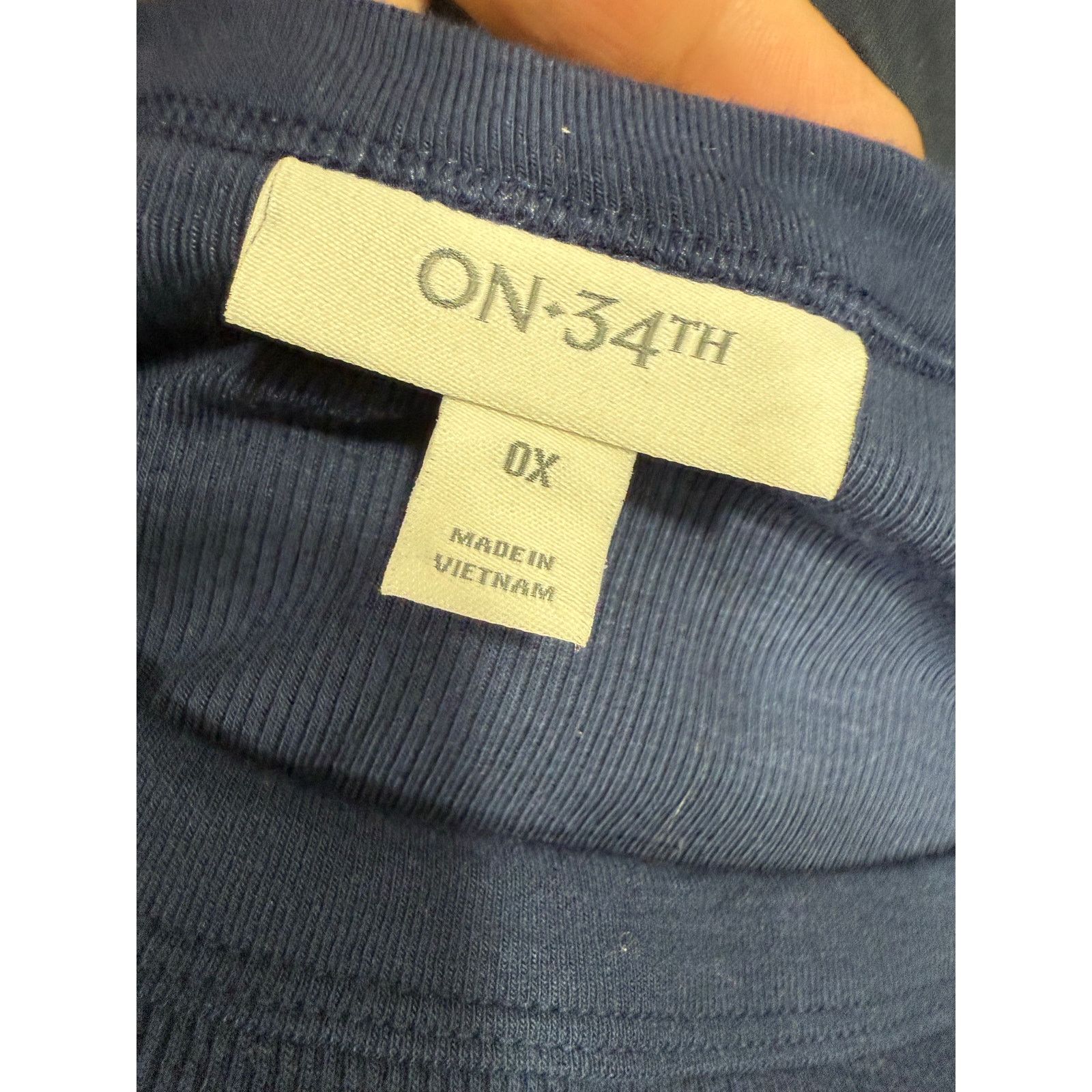 Macys On 34th Macy’s Plus Blouse Top sz 0X Stretch NEW #G532 Size XL / US 12-14 / IT 48-50 - 3 Thumbnail