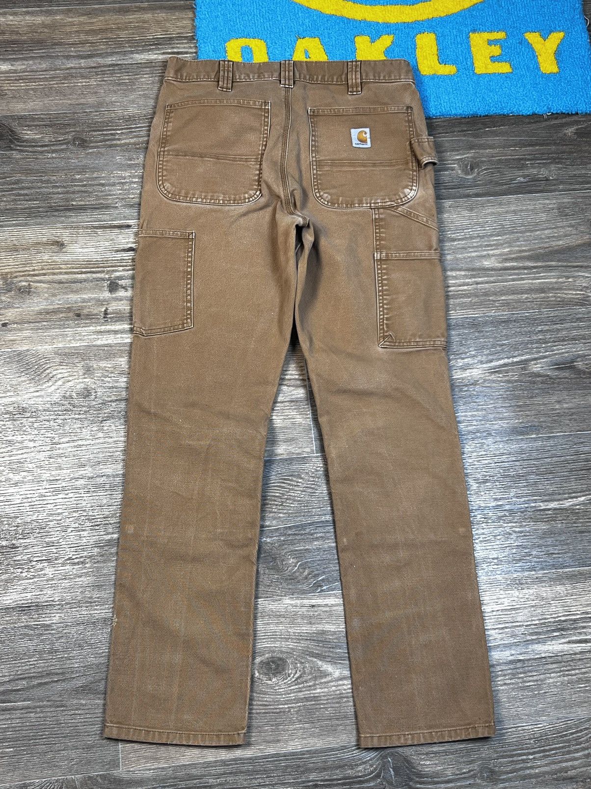 Carhartt × Vintage Vintage Carhartt Double Knee Straight Fit Brown Cargo Pants Size US 32 / EU 48 - 9 Thumbnail