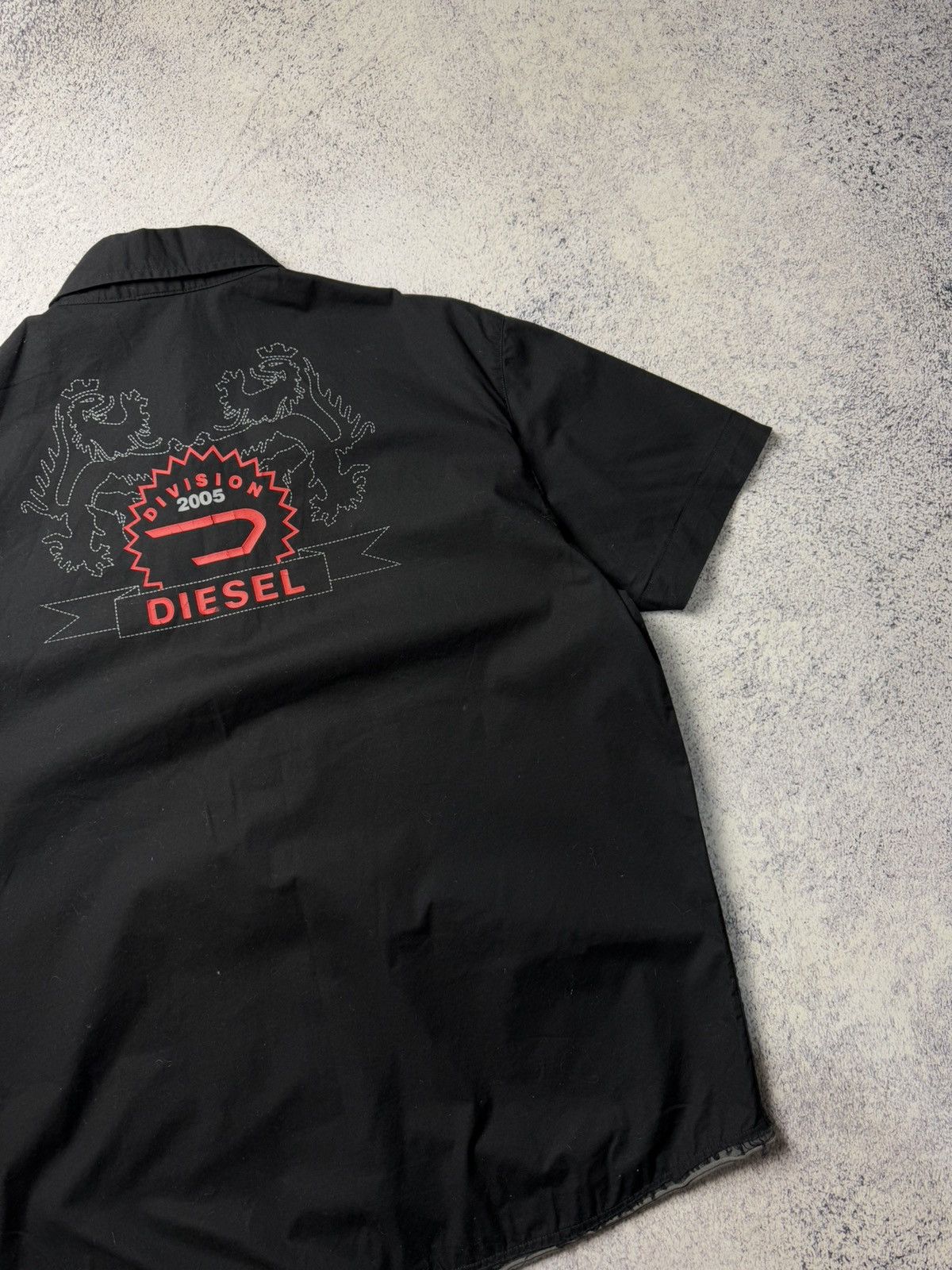 Diesel Vintage Diesel Shirt Big Logo Y2K Division 2005 USA Size US L / EU 52-54 / 3 - 20 Thumbnail