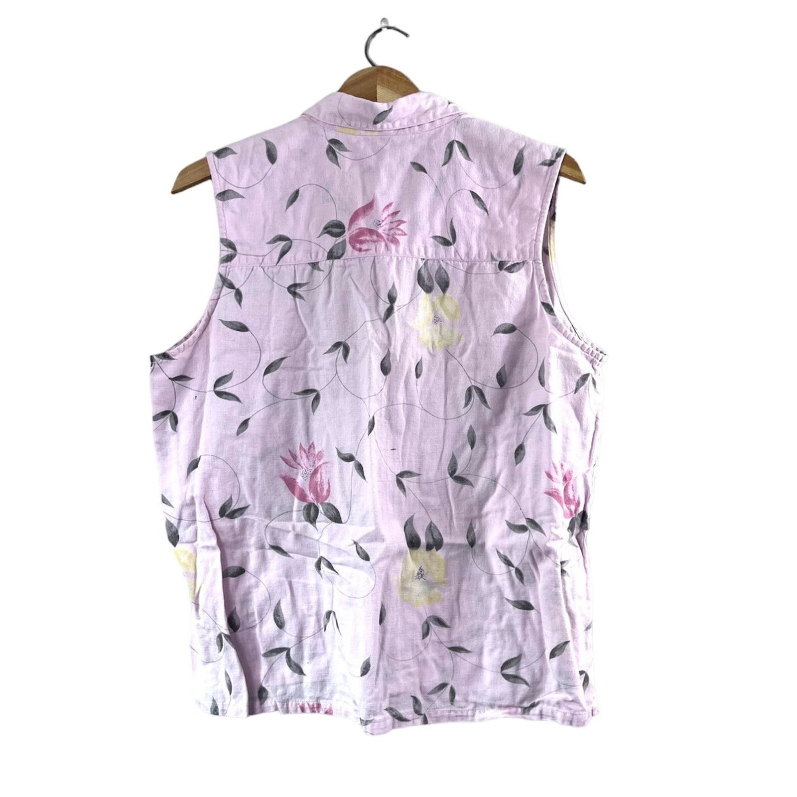 Vintage Vintage Women's Floral Embroidered Tantrums Tank Top L Size L / US 10 / IT 46 - 2 Thumbnail