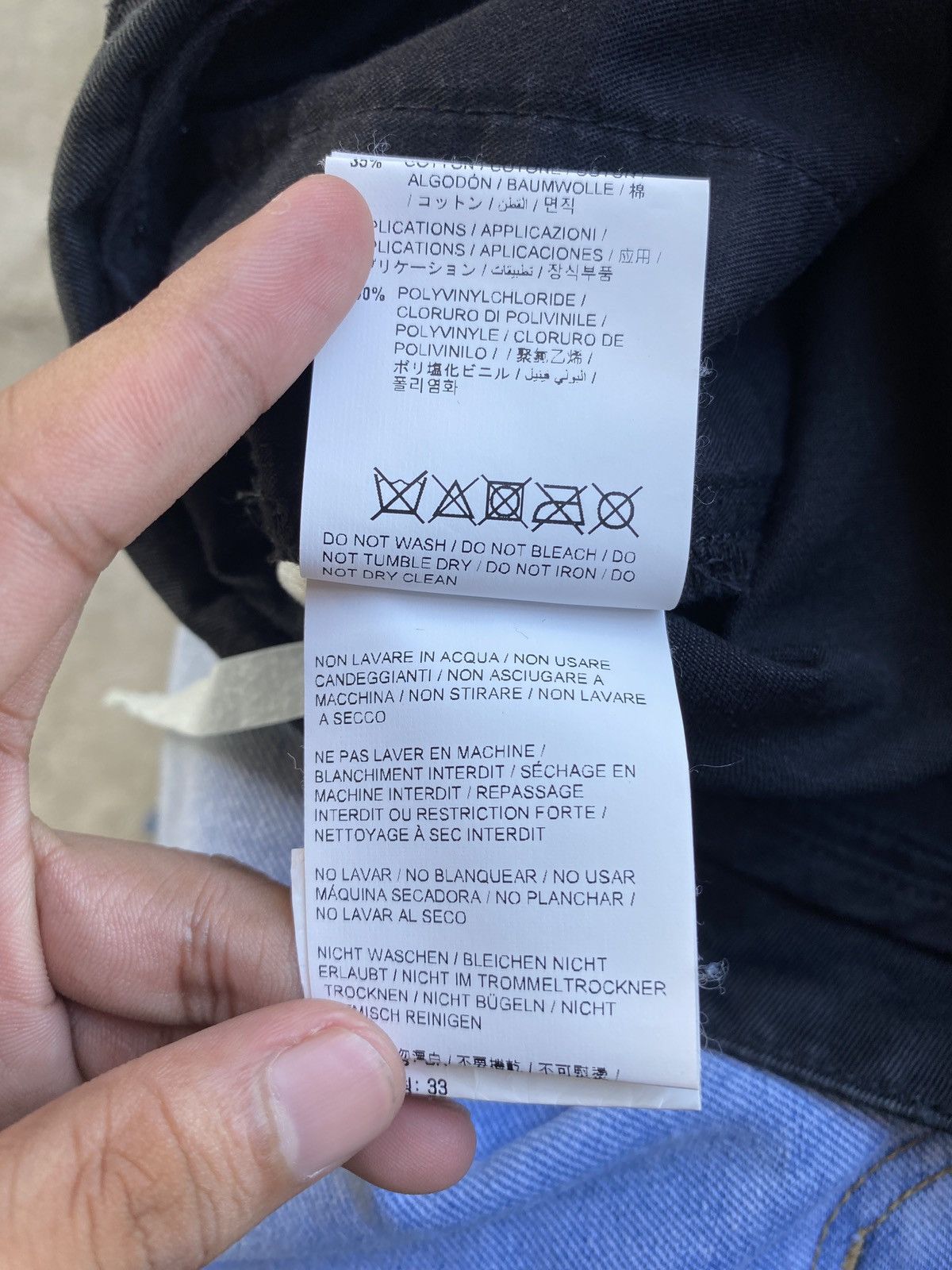 Off-White Off-White OW Belted Chino Black Pants Size US 33 - 8 Thumbnail