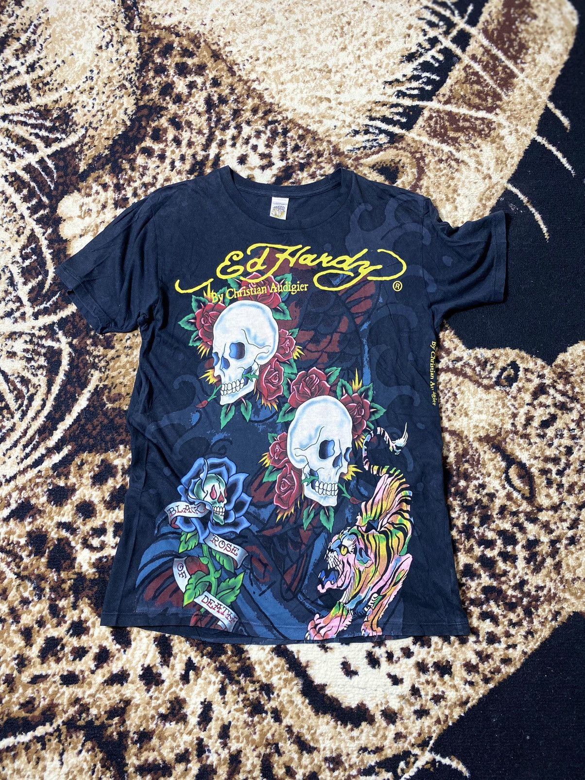 image of By Christian Audigier Black Of Dead Skull, Men's (Size Small)