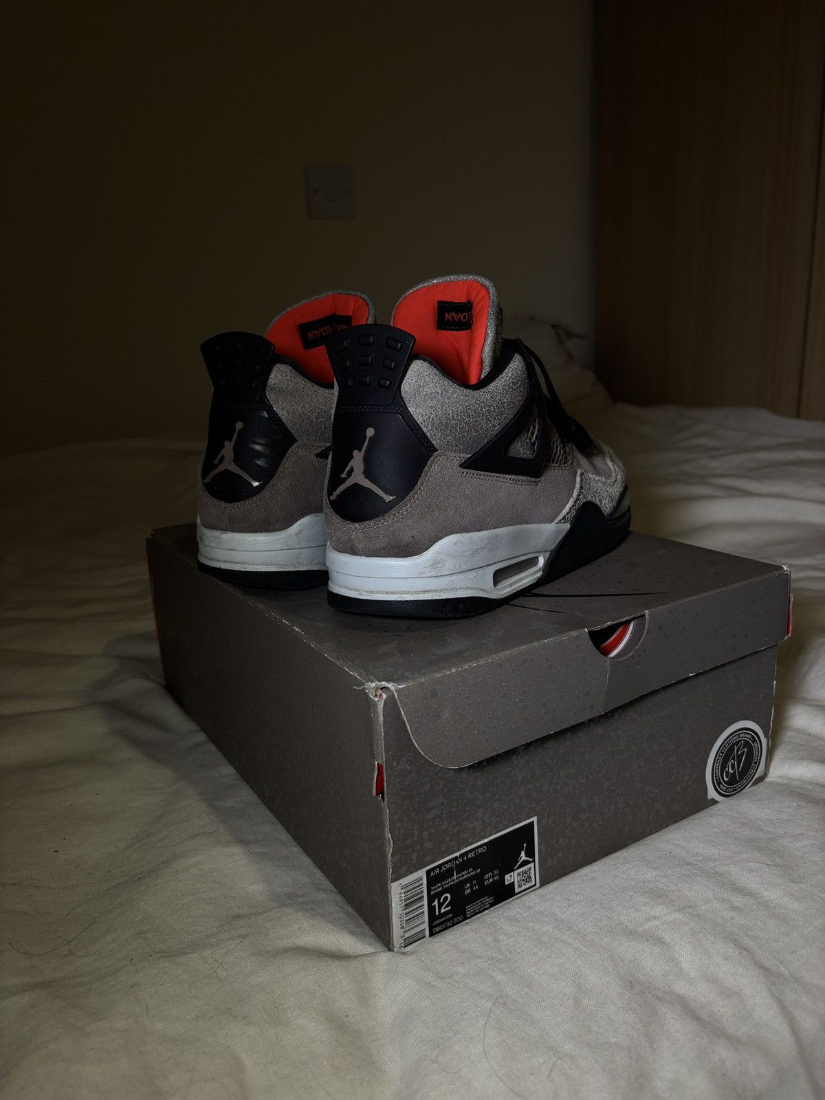 Nike Nike Jordan 4 Retro Taupe Haze Size US 12 / EU 45 - 4 Thumbnail