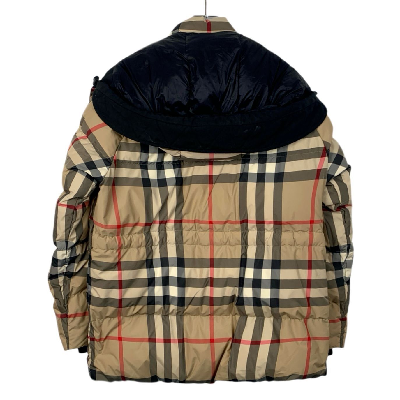 Burberry Burberry Mens Beige Classic Check Puffer Jacket With Detacha Size L / US 10 / IT 46 - 7 Thumbnail