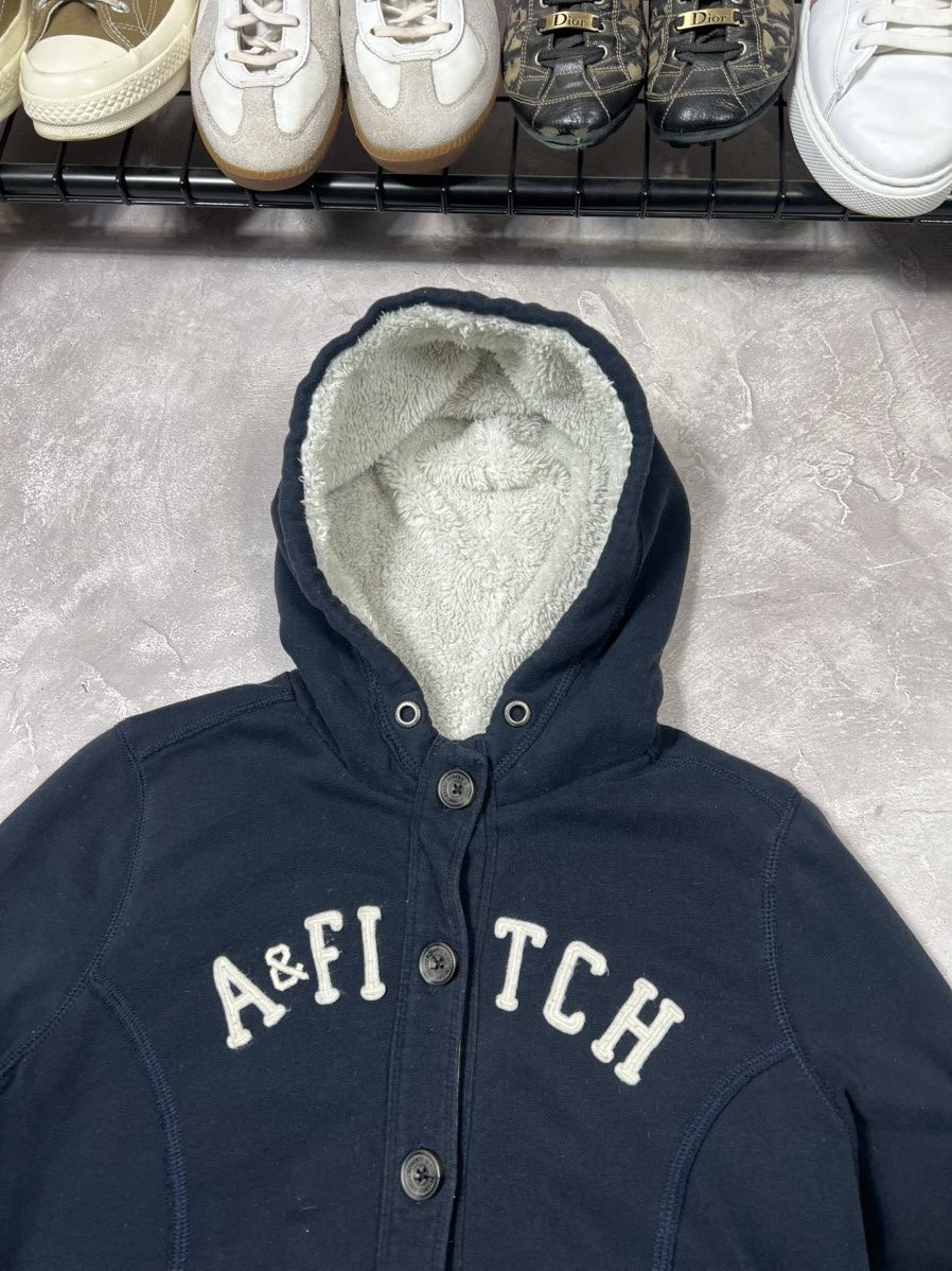 Abercrombie & Fitch Vintage Abercrombie Fitch Y2k Fur Faux Zip Hoodie Size L / US 10 / IT 46 - 5 Thumbnail